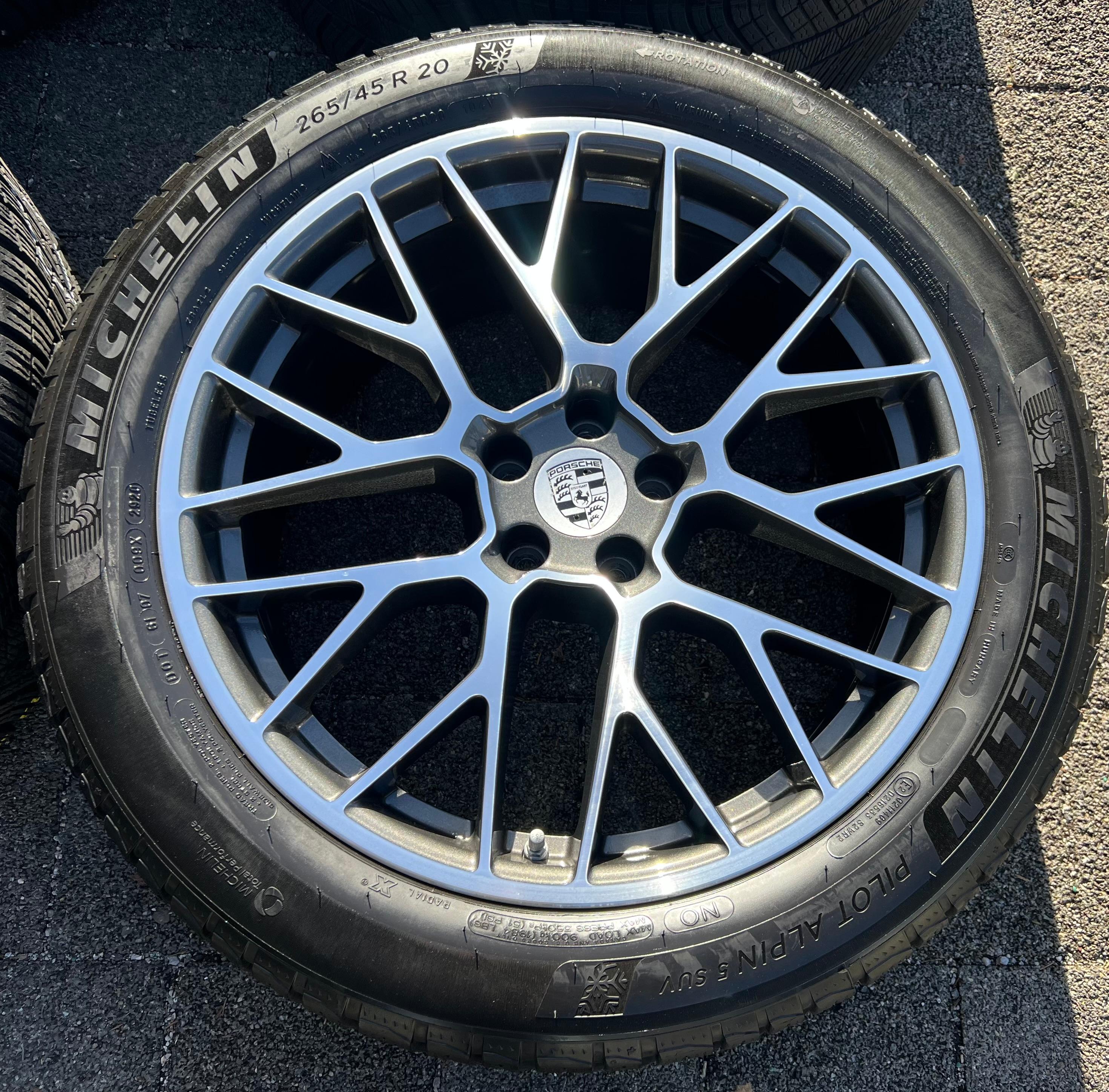 4 CERCHI IN LEGA ORIGINALI DA 20" PER PORSCHE MACAN I & II RS SPYDER CON PNEUMATICI MICHELIN
