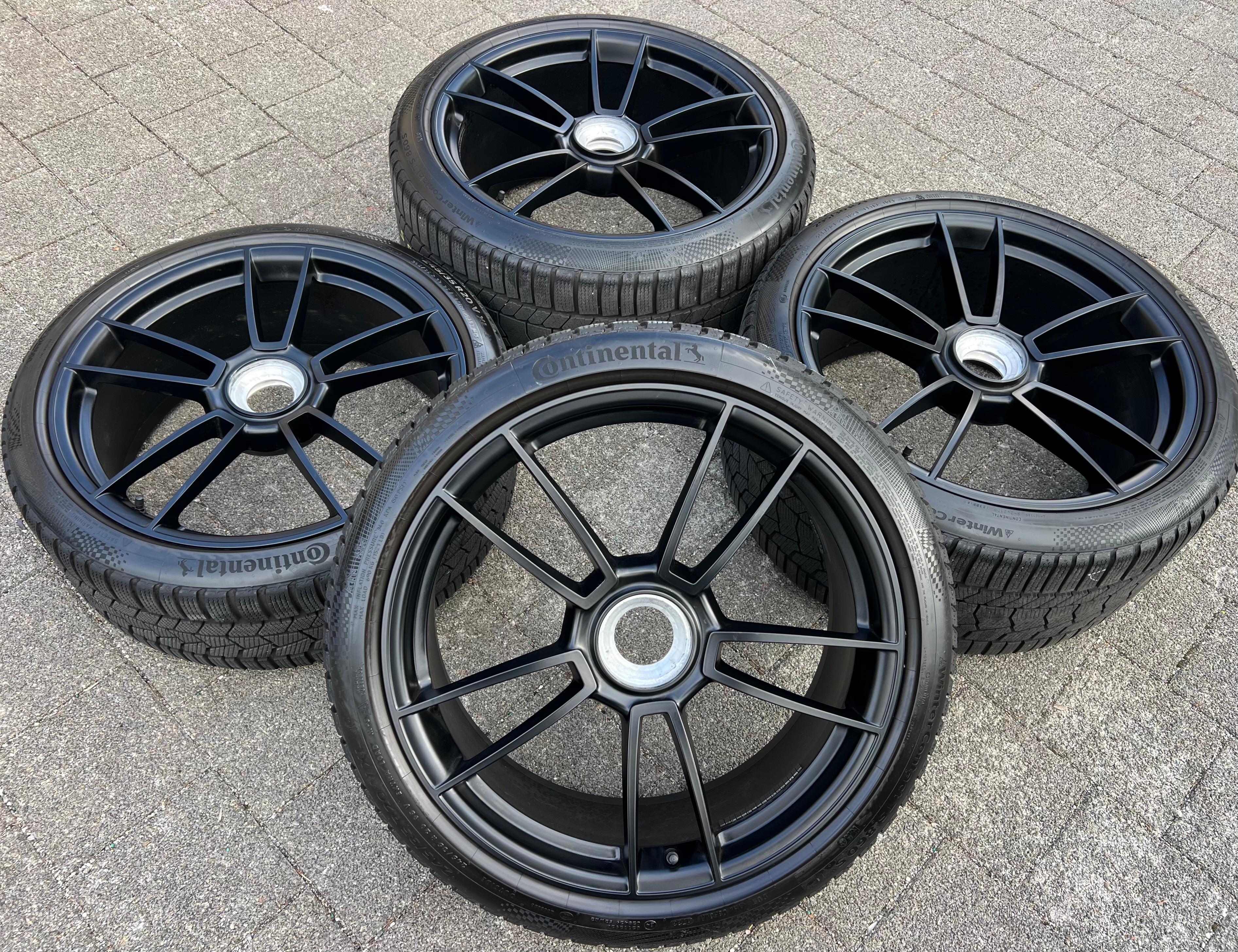 4 ORIGINAL 20" 21" ALU WINTERRÄDER PORSCHE 911 992 GTS ZENTRALVERSCHLUSS CENTERLOCK