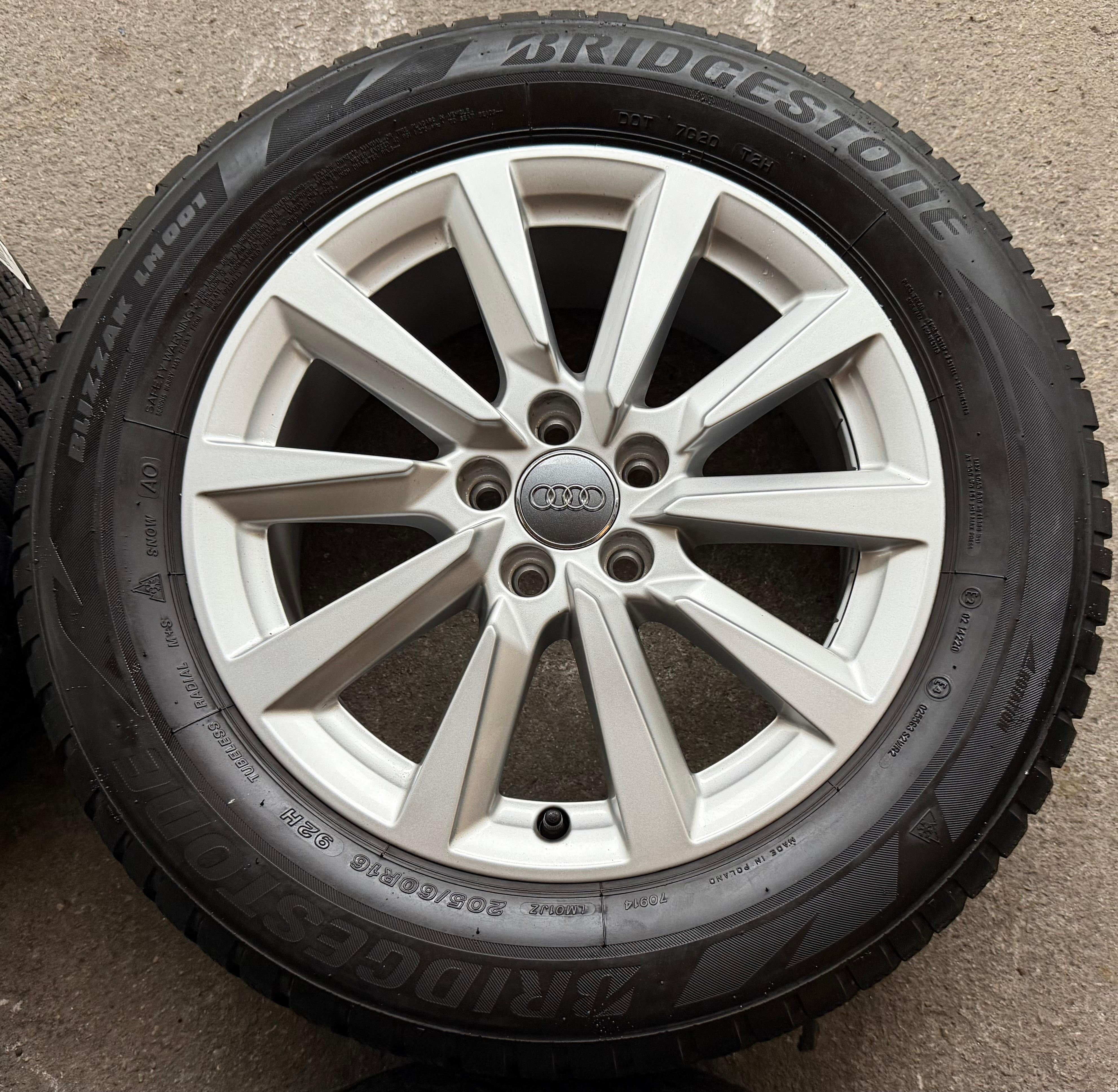 4 Original Alu Winterräder Audi A1 Allstreet GB GBH 82A601025C 205/60R16 92H Bridgestone