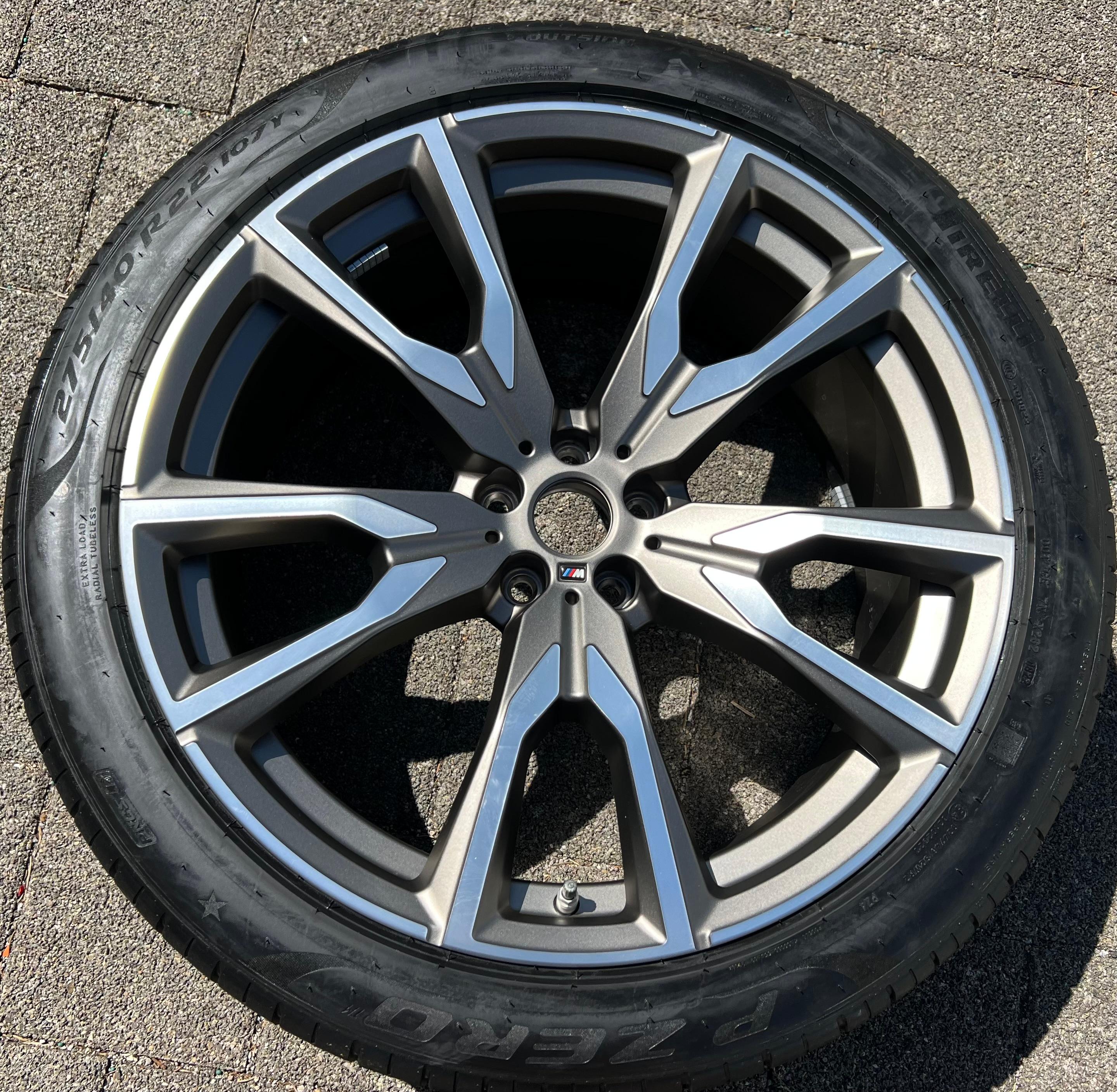 1 X ORIGINAL 22" ALUFELGE BMW X7 G07 STYLING 755M 8093913 RDKS FREIHAUS