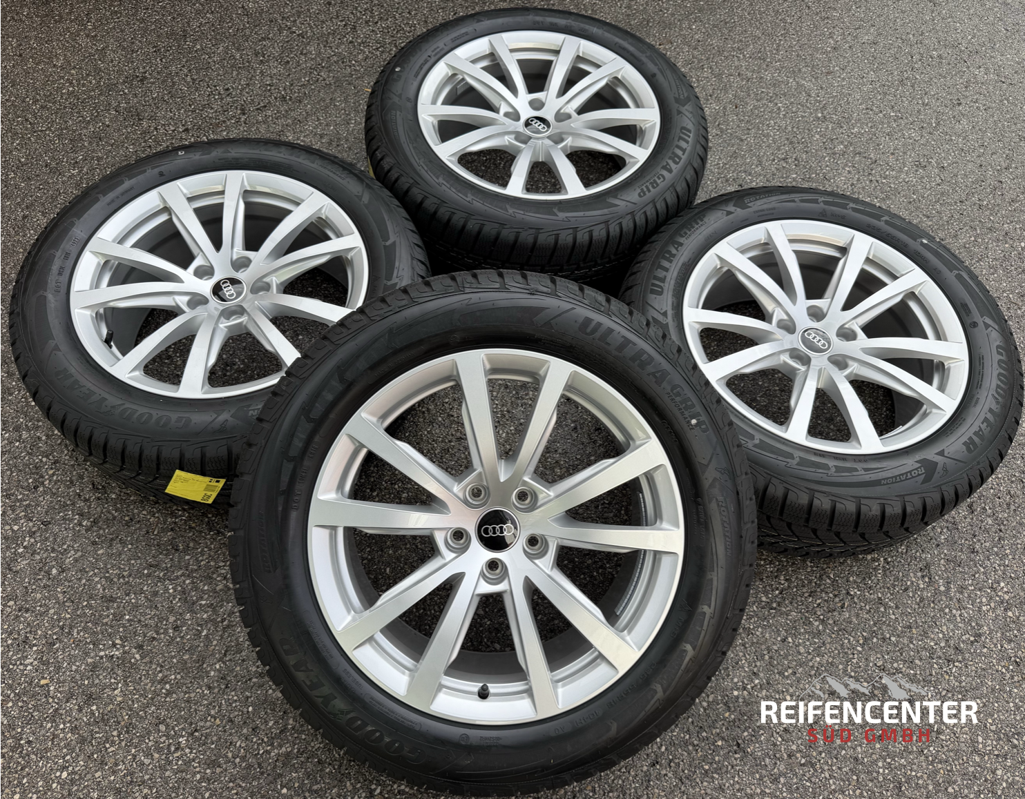 4 ruedas de invierno de aleación originales de 18" para Audi A8 4N 4N0601025A 235/55R18 104H Goodyear NUEVAS