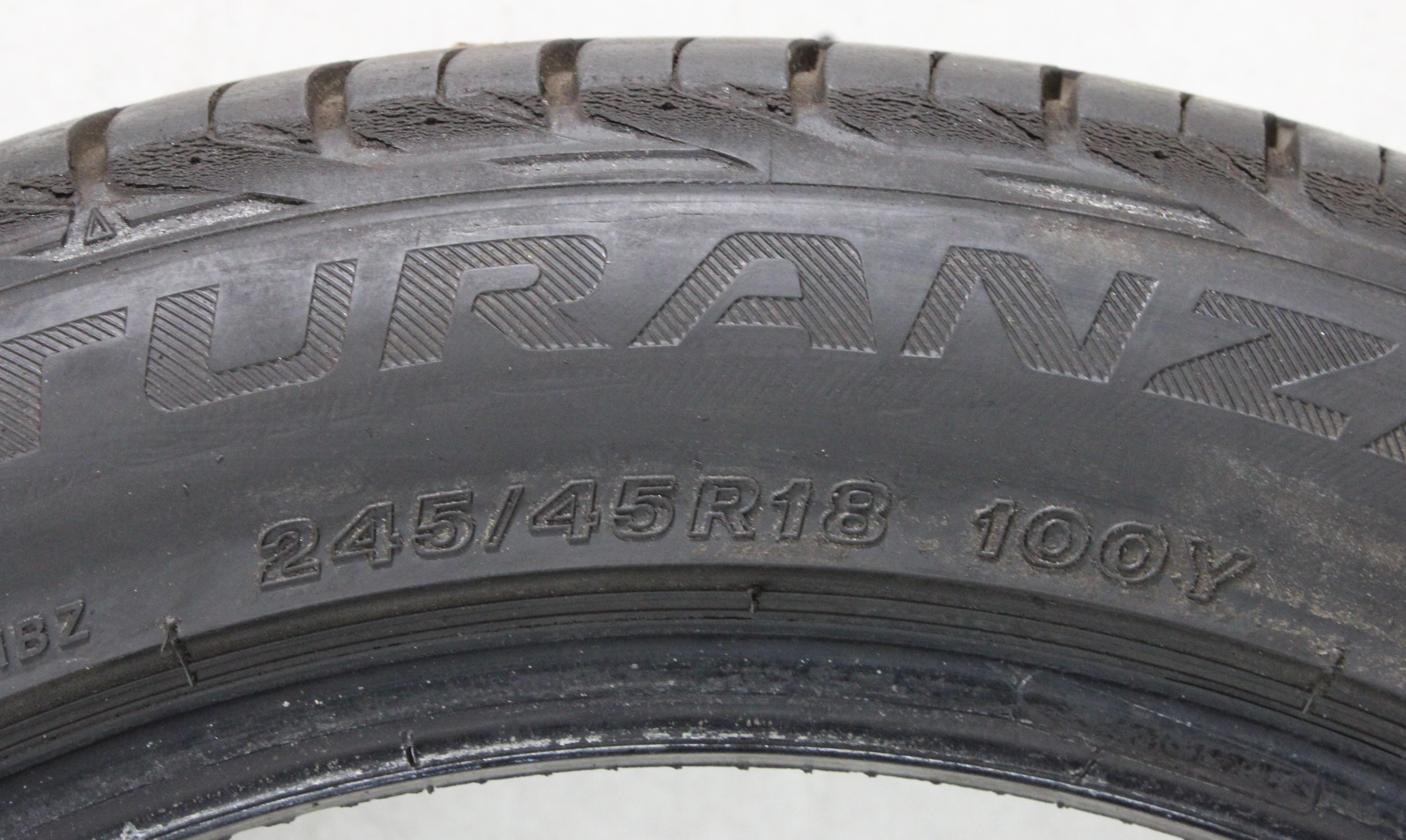 4 x 245/45R18 100Y Sommerreifen Bridgestone Turanza T001 7mm 2014