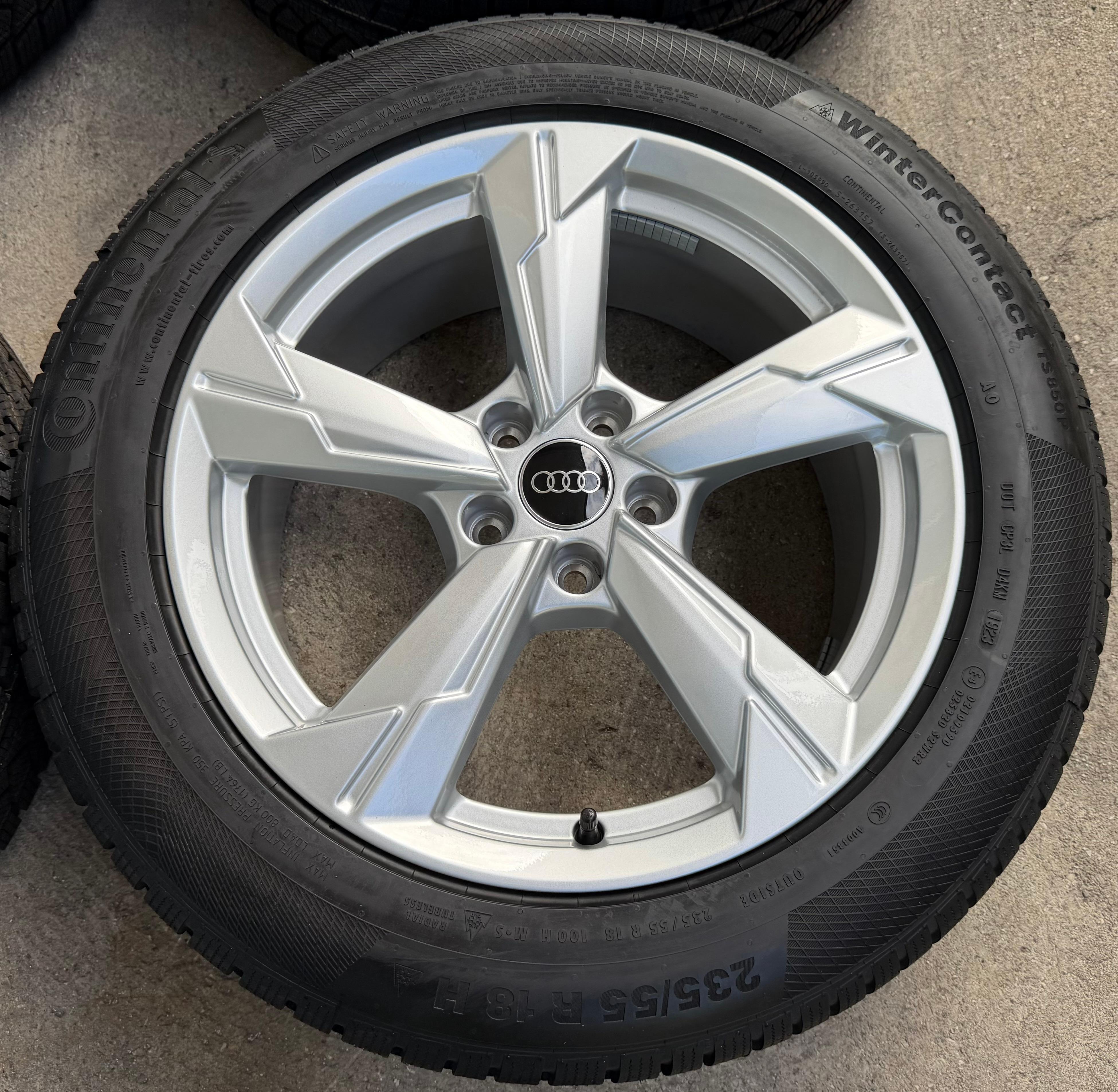 4 Original 18" Alu Winterräder Audi A6 Allroad 4K C8 4K0601025D 235/55R18 100H Continental NEU