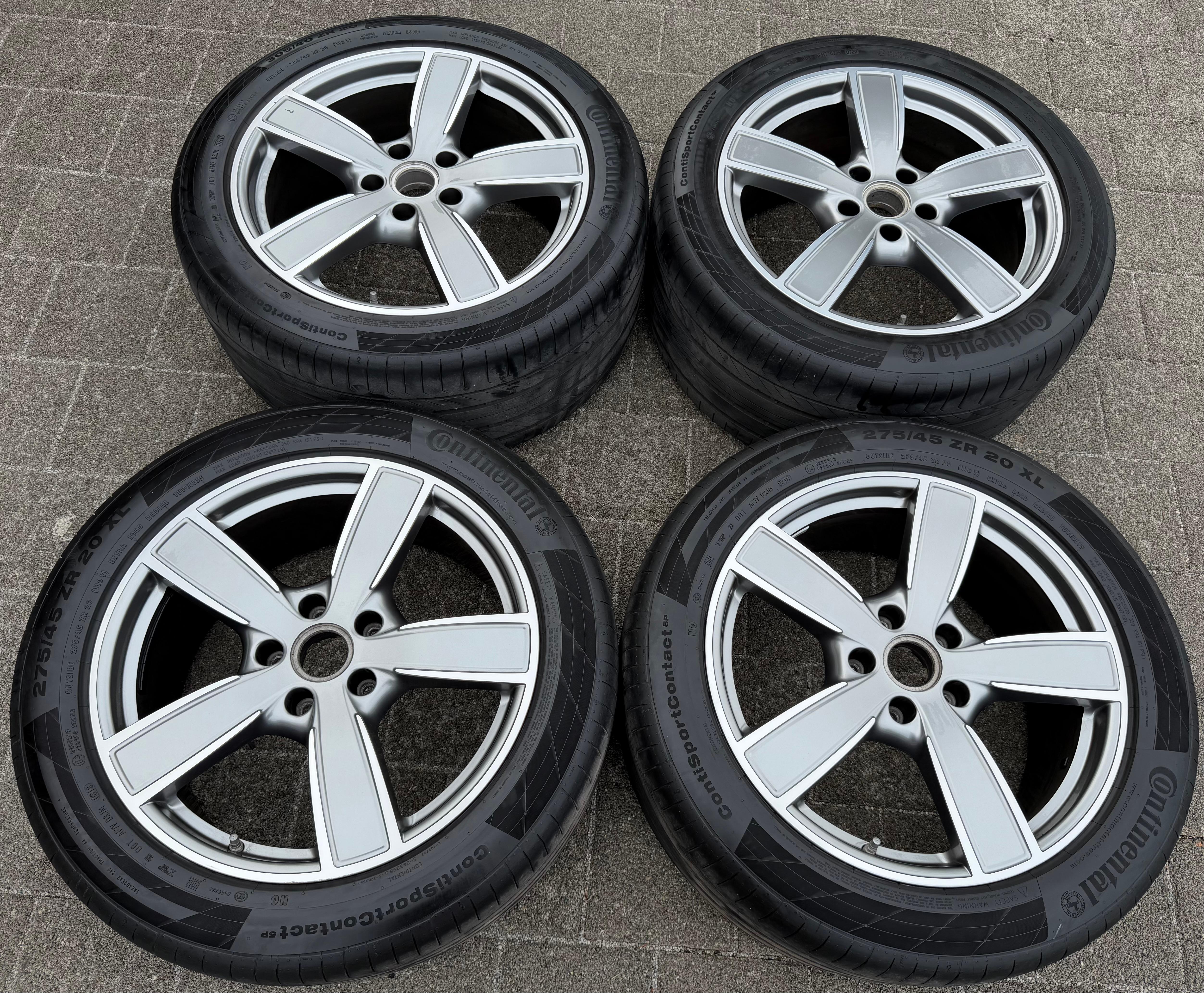 4 Original 20" Alu Sommerräder Porsche Cayenne 9YA 9Y0601025BP 9Y0601025BQ RDKS