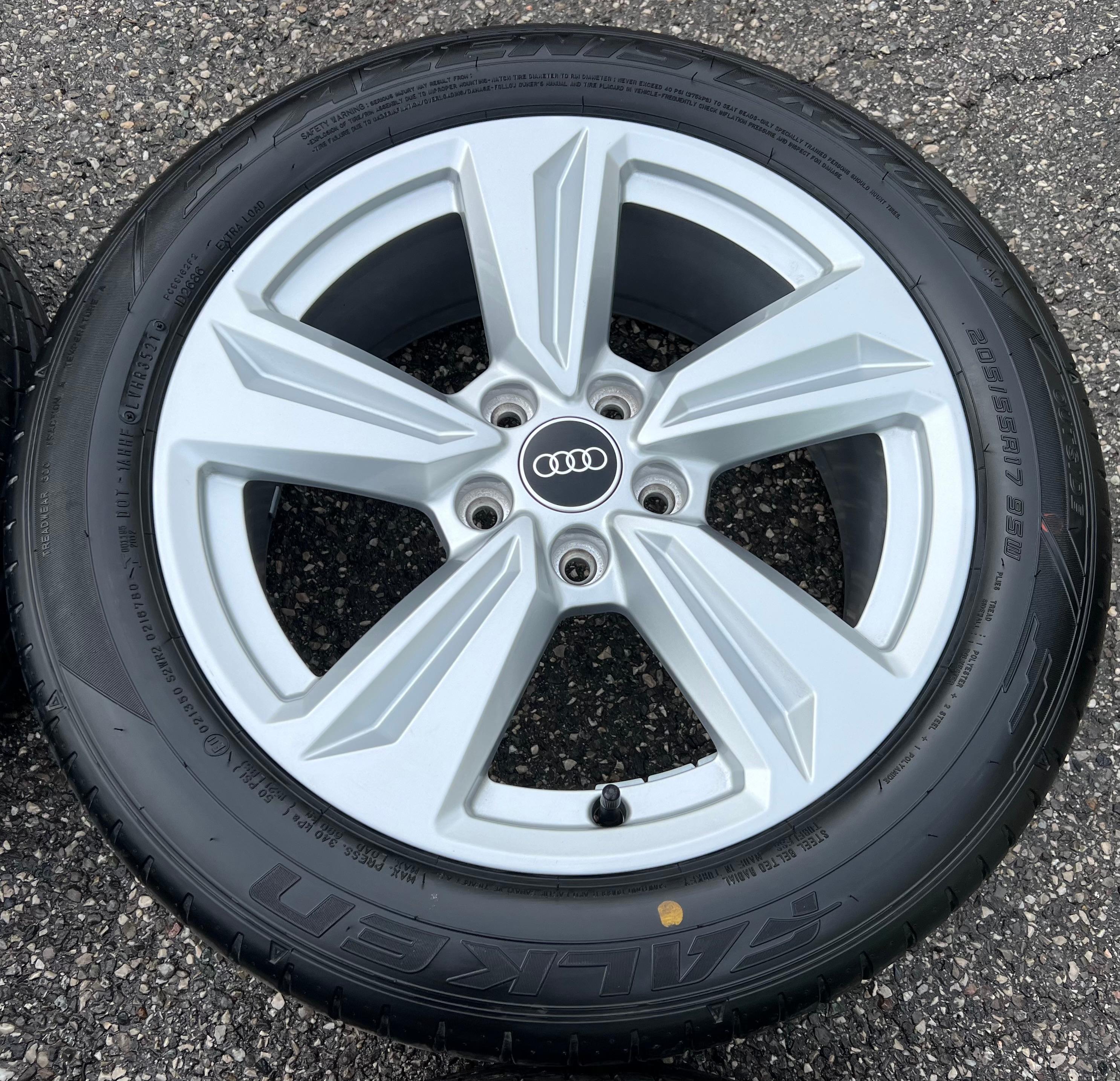 4 ROUES D'ÉTÉ ORIGINALES 17" EN ALU AUDI A3 GY 8Y0601025AA 205/55R17 95W FALKEN 2021