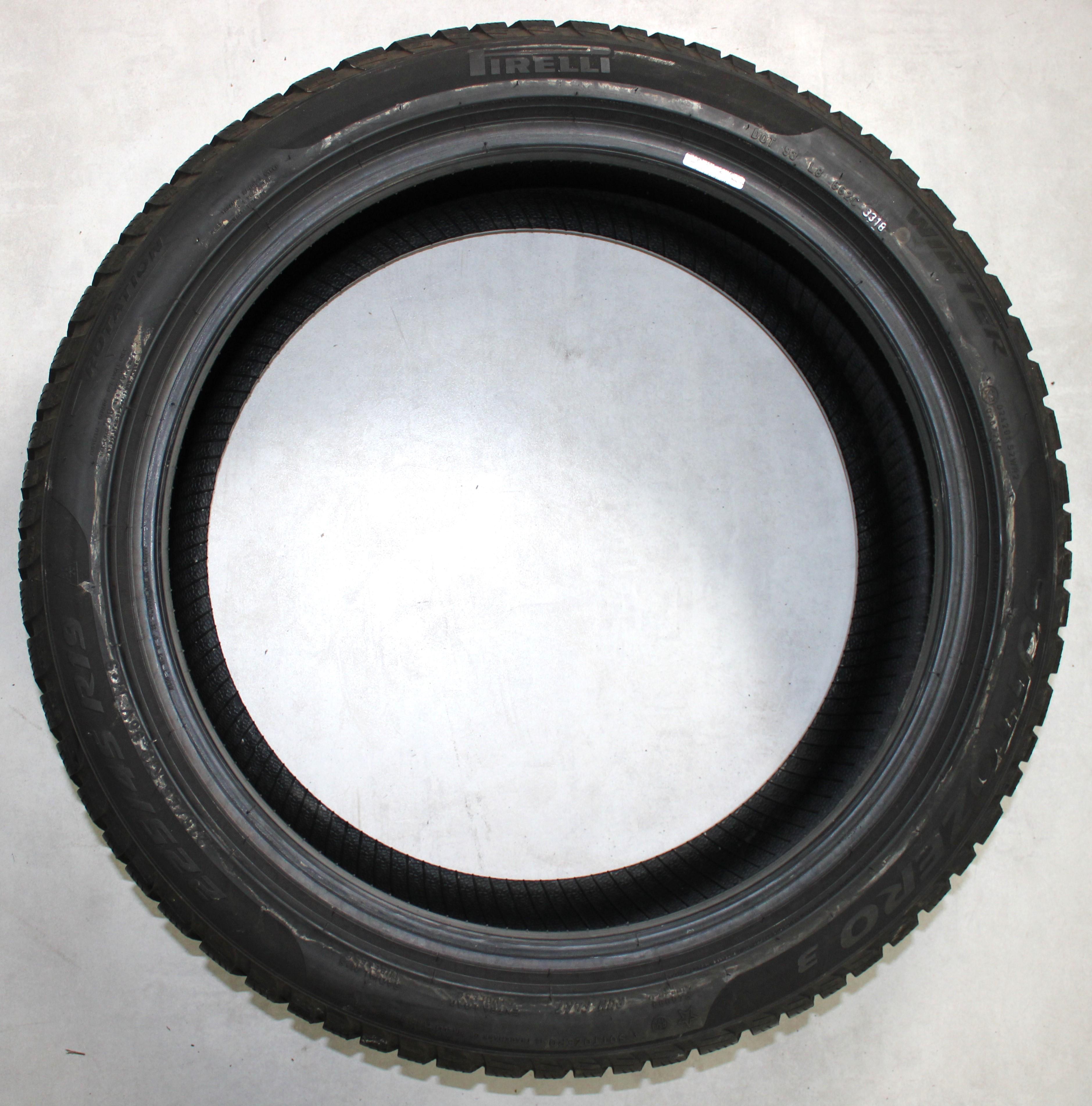 4 x 225/45R19 96V Winterreifen Pirelli Sottozero 3 Runflat 2x6-6,5mm/2x6,5-7mm 2018/2019/2x2020 *