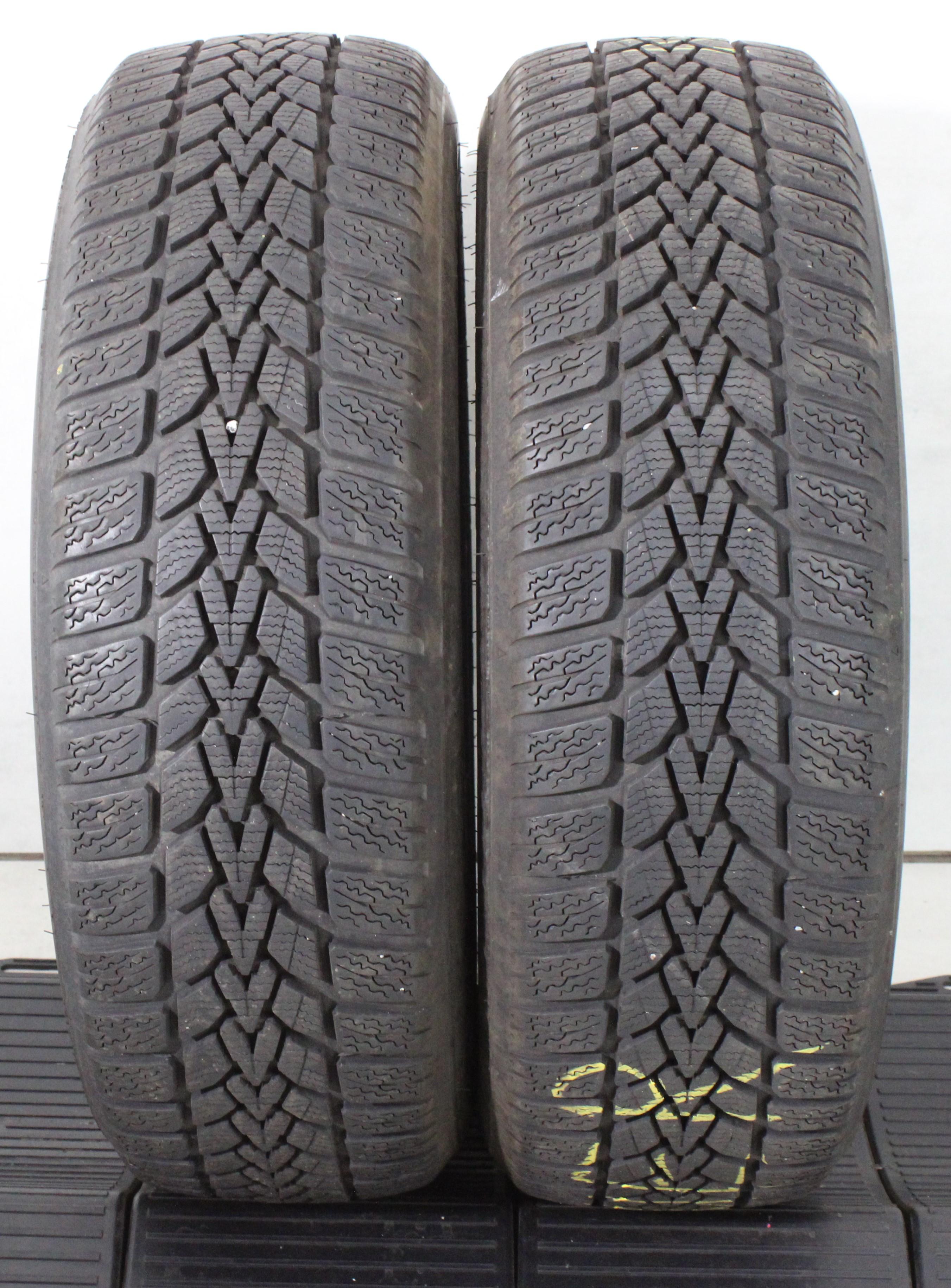 2 x 185/60R15 84T Winterreifen Dunlop Winter Response-2  5,5-6mm 2018