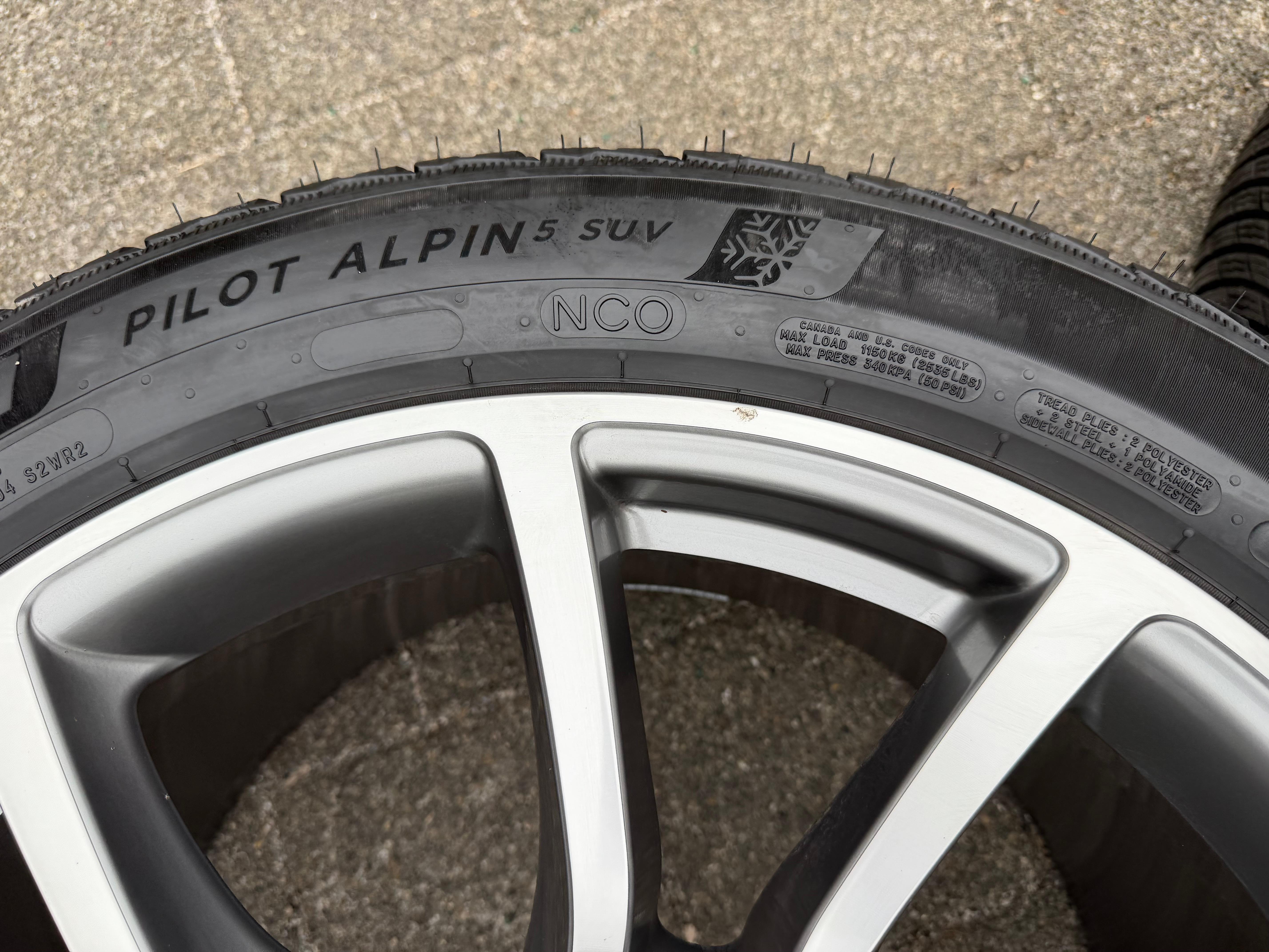 4 Original 21" Alu Winterräder Porsche Cayenne 9Y II 9Y0601025DB 9Y0601025DC RDK