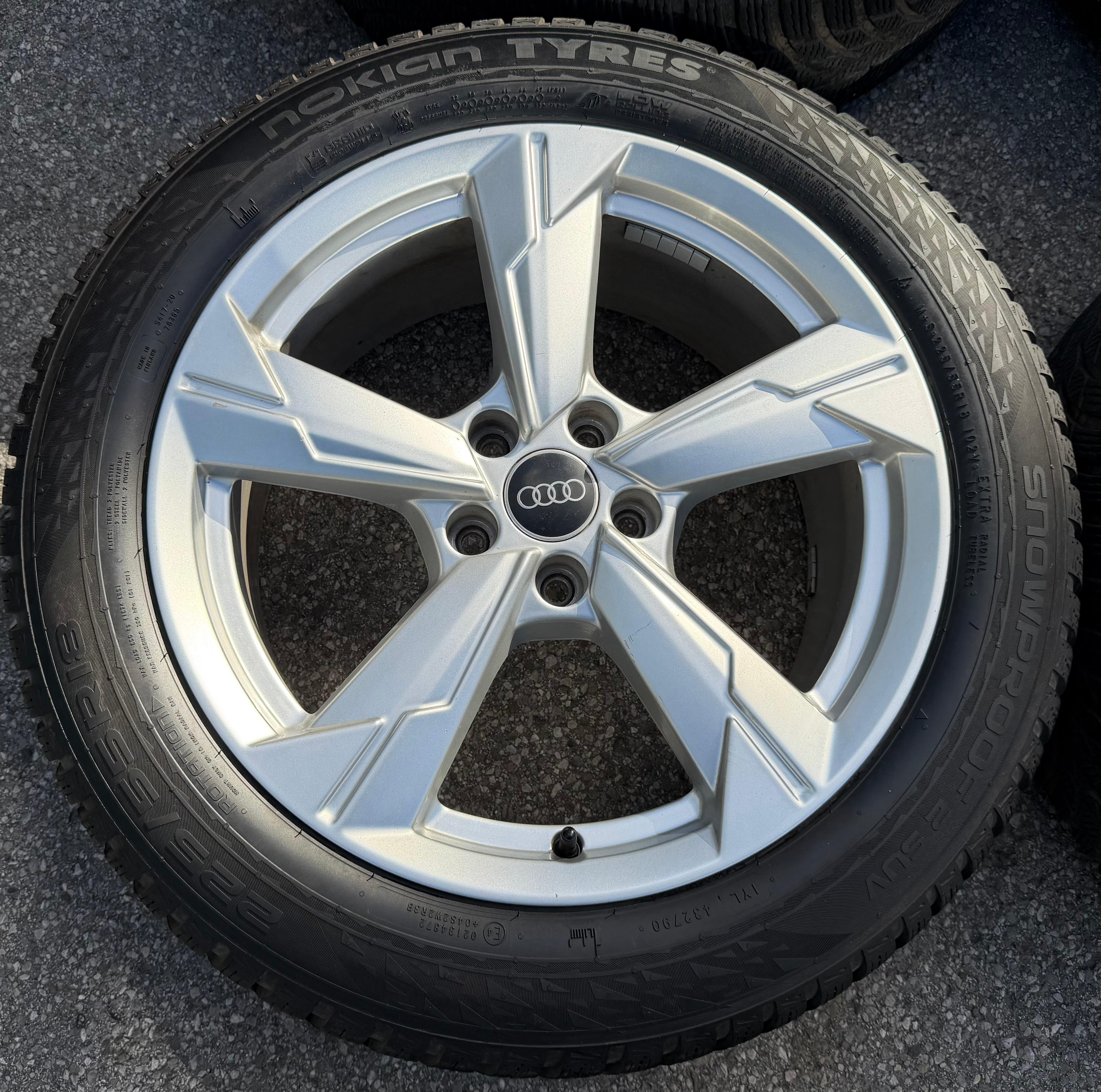 4 ruedas de invierno de aleación originales de 18" para Audi A6 4K F2 C8 4K0601025D 225/55R18 102V