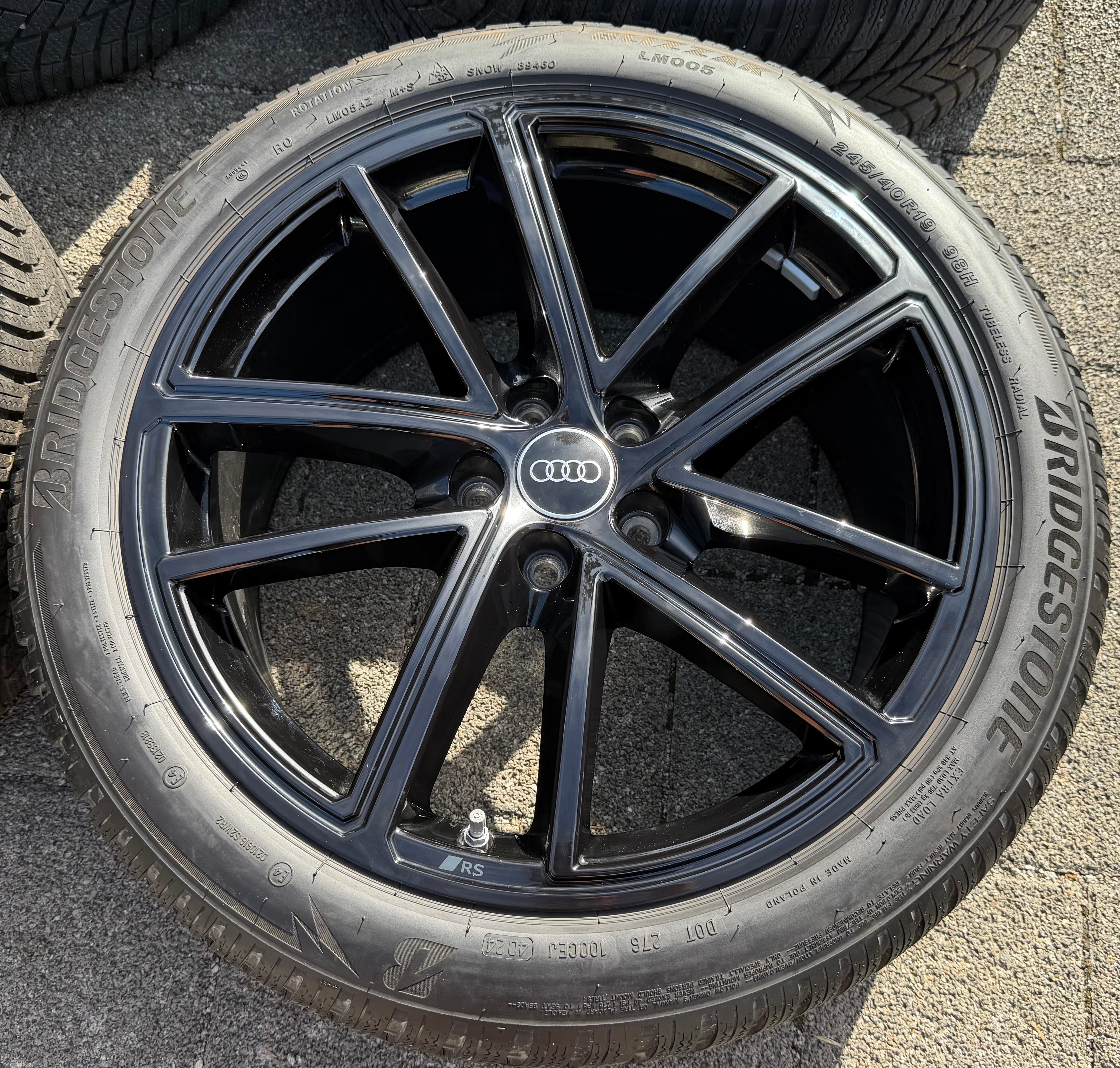 4 ORIGINAL 19" ALU WINTERRÄDER AUDI A5 S5 F2 B10 8B3601025BA 245/40R19 98H 2024