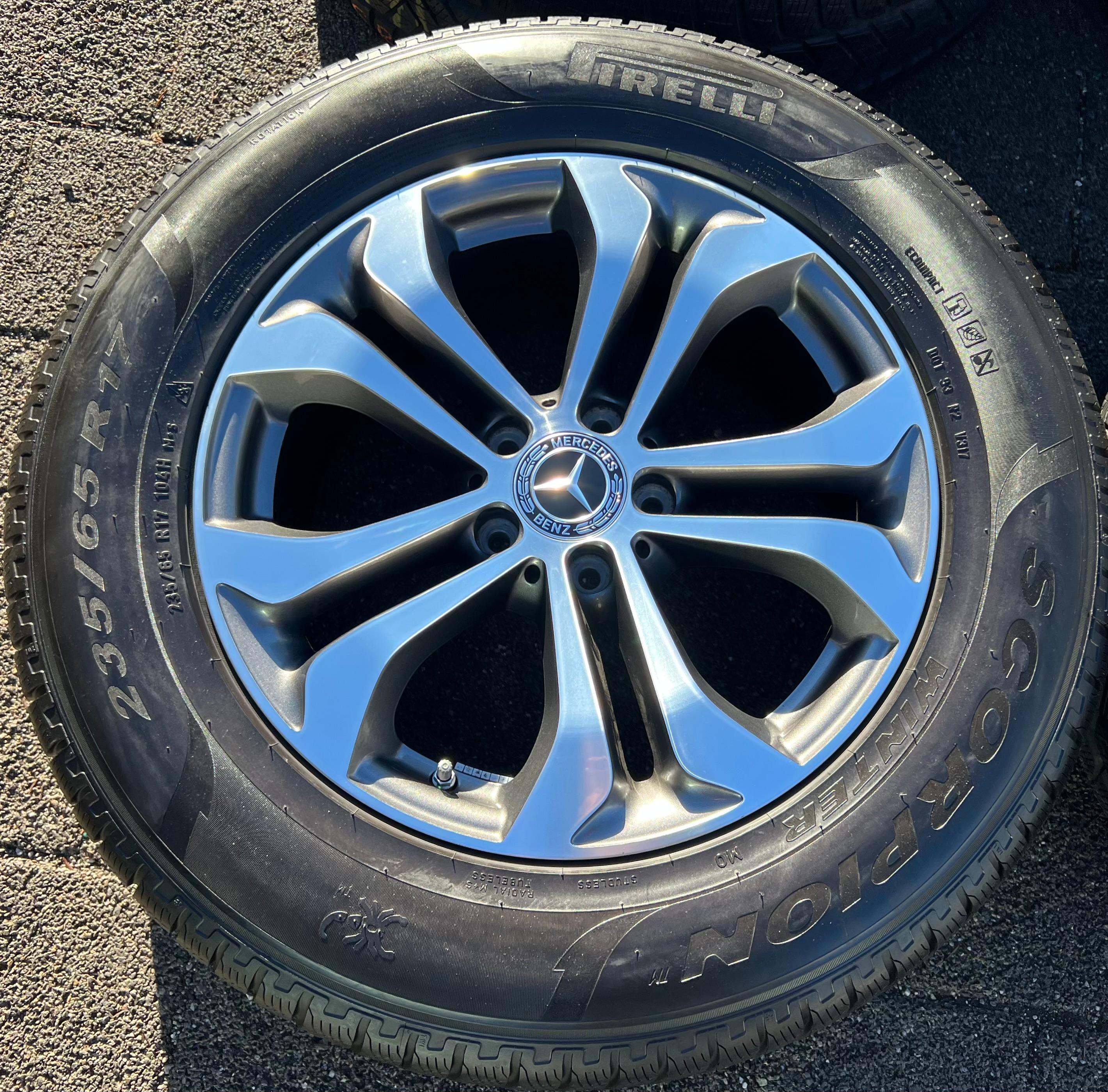 4 ORIGINAL 17" ALU WINTERRÄDER MERCEDES GLC X253 W253 RDKS 235/65R17 104H