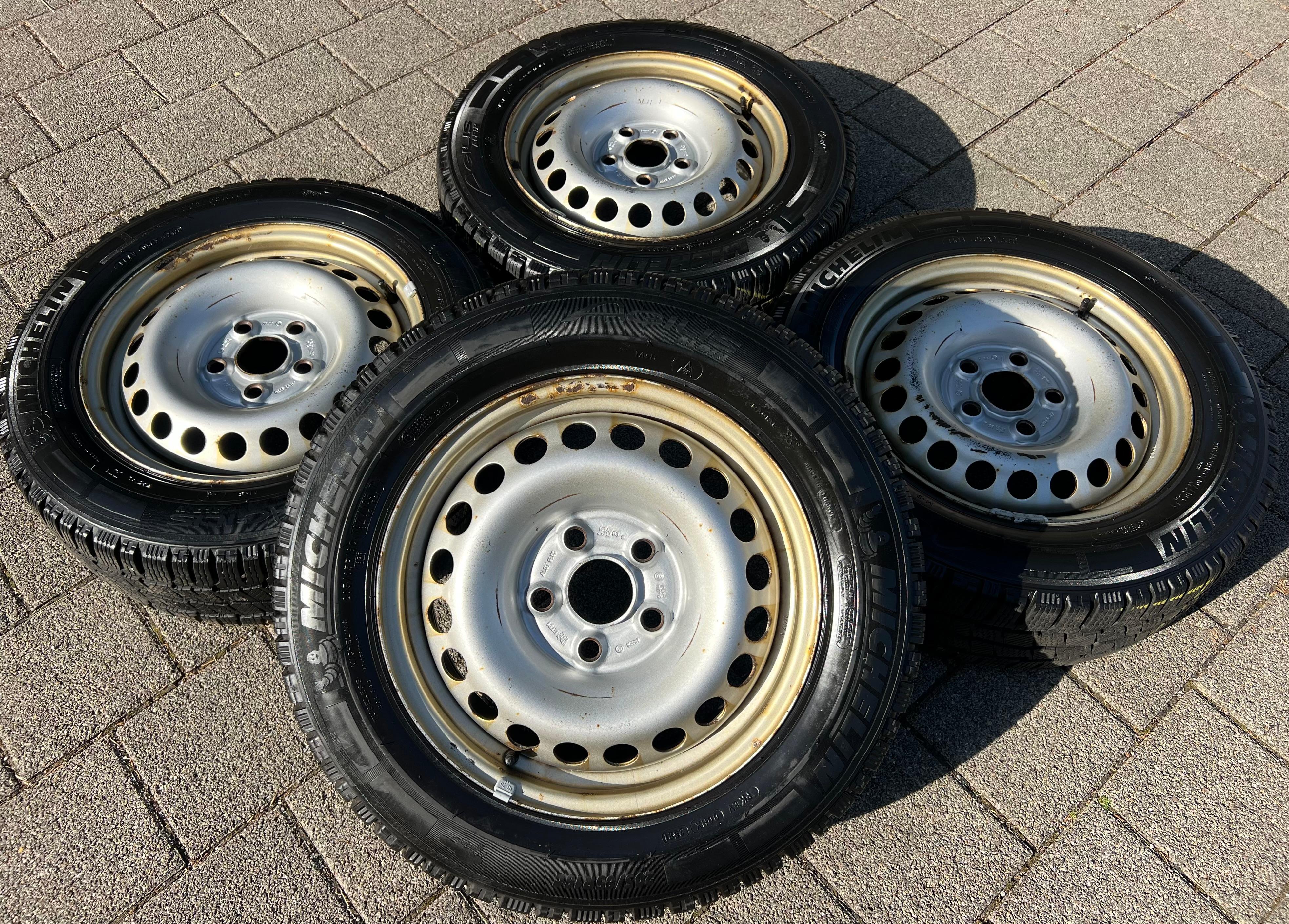 4 PNEUS D'HIVER POUR VW BUS T5 T6 205/65R16C 107/105T MICHELIN 6,5x16 ET51 LIVRAISON GRATUITE