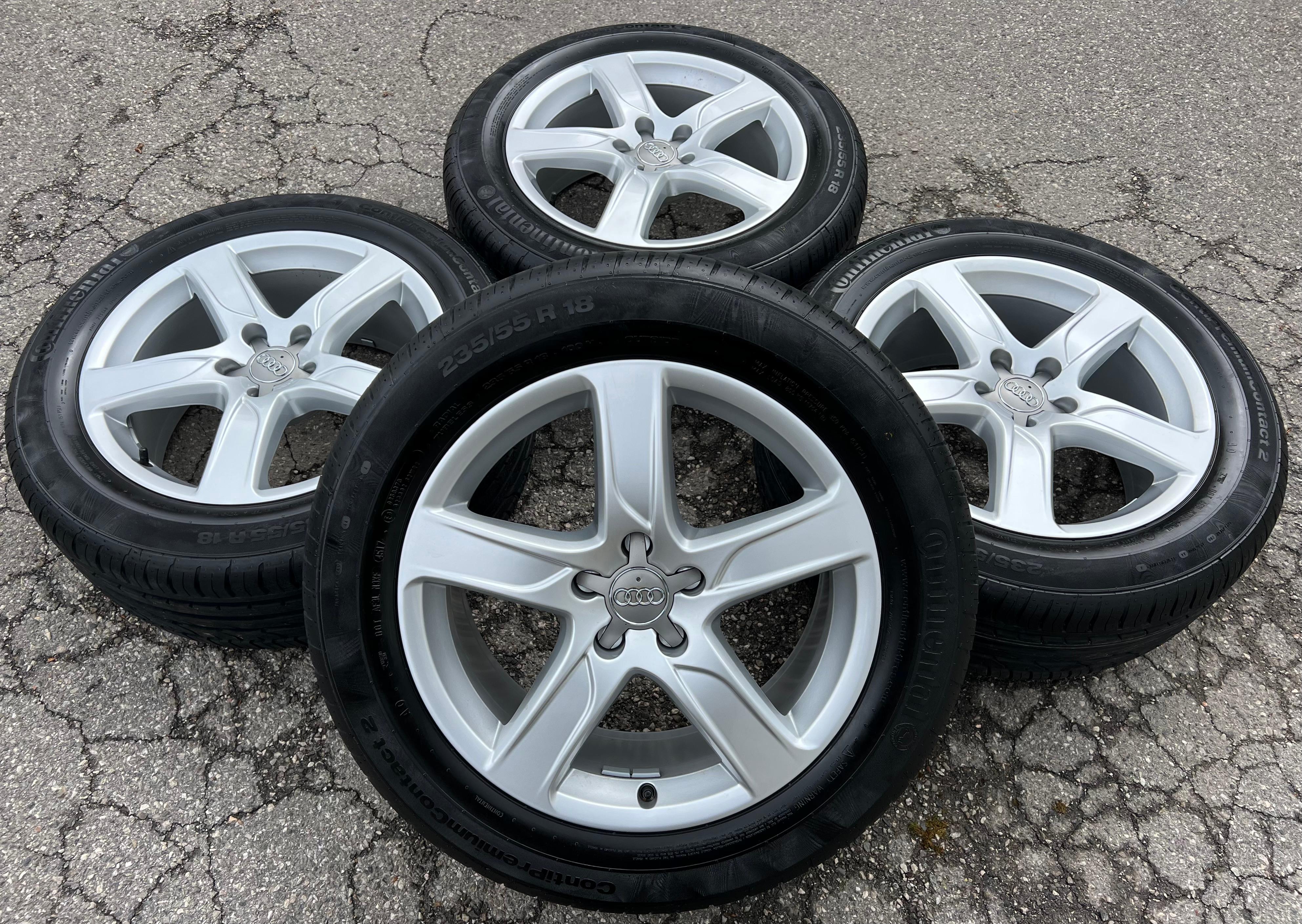 4 ORIGINAL 18" ALU SOMMERRÄDER AUDI A6 ALLROAD 4G 4G9601025E 235/55R18 100Y 8MM