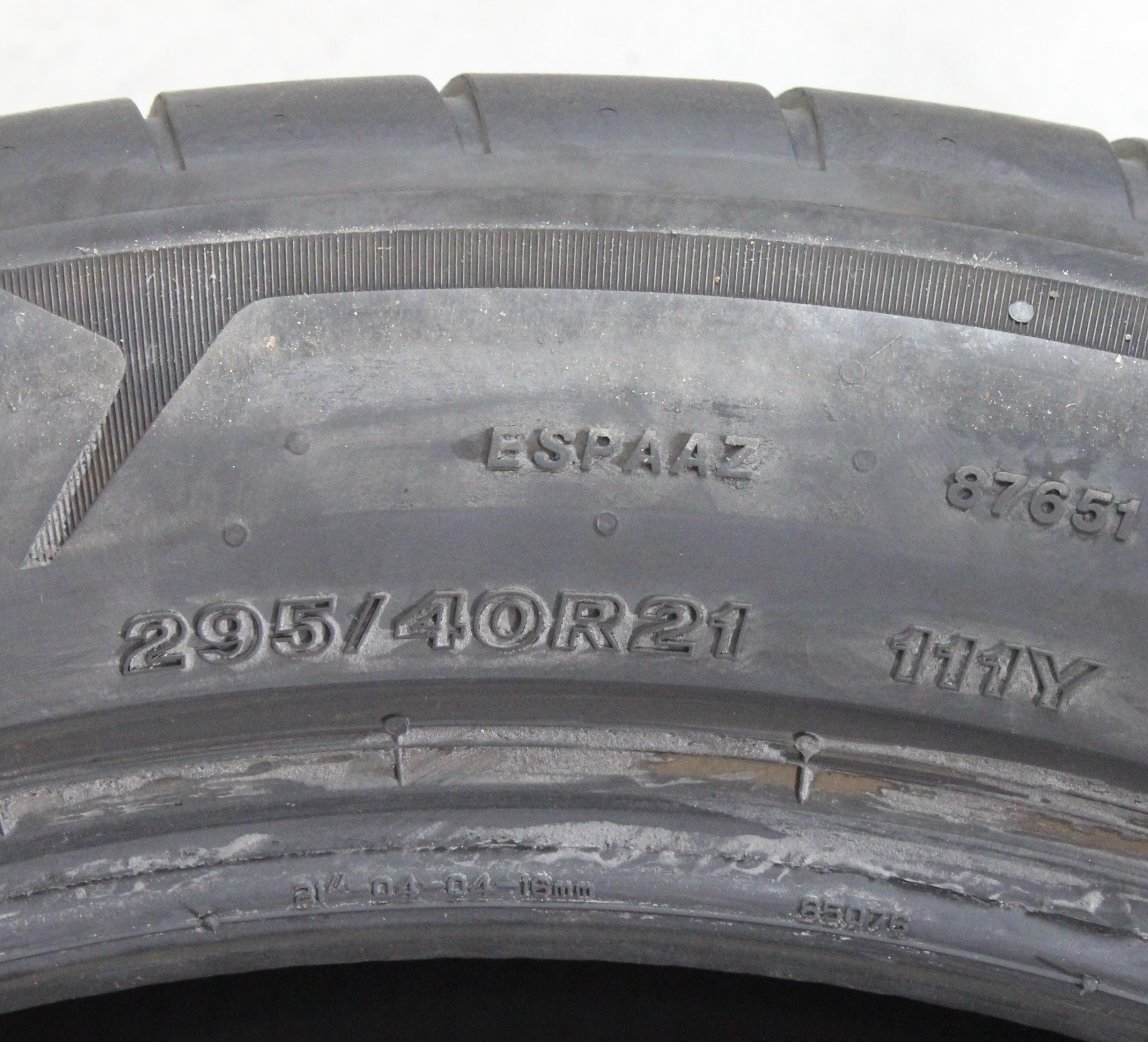 1 neumático de verano Bridgestone Potenza Sport NEO 295/40R21 111Y, 5 mm, 2024 XL