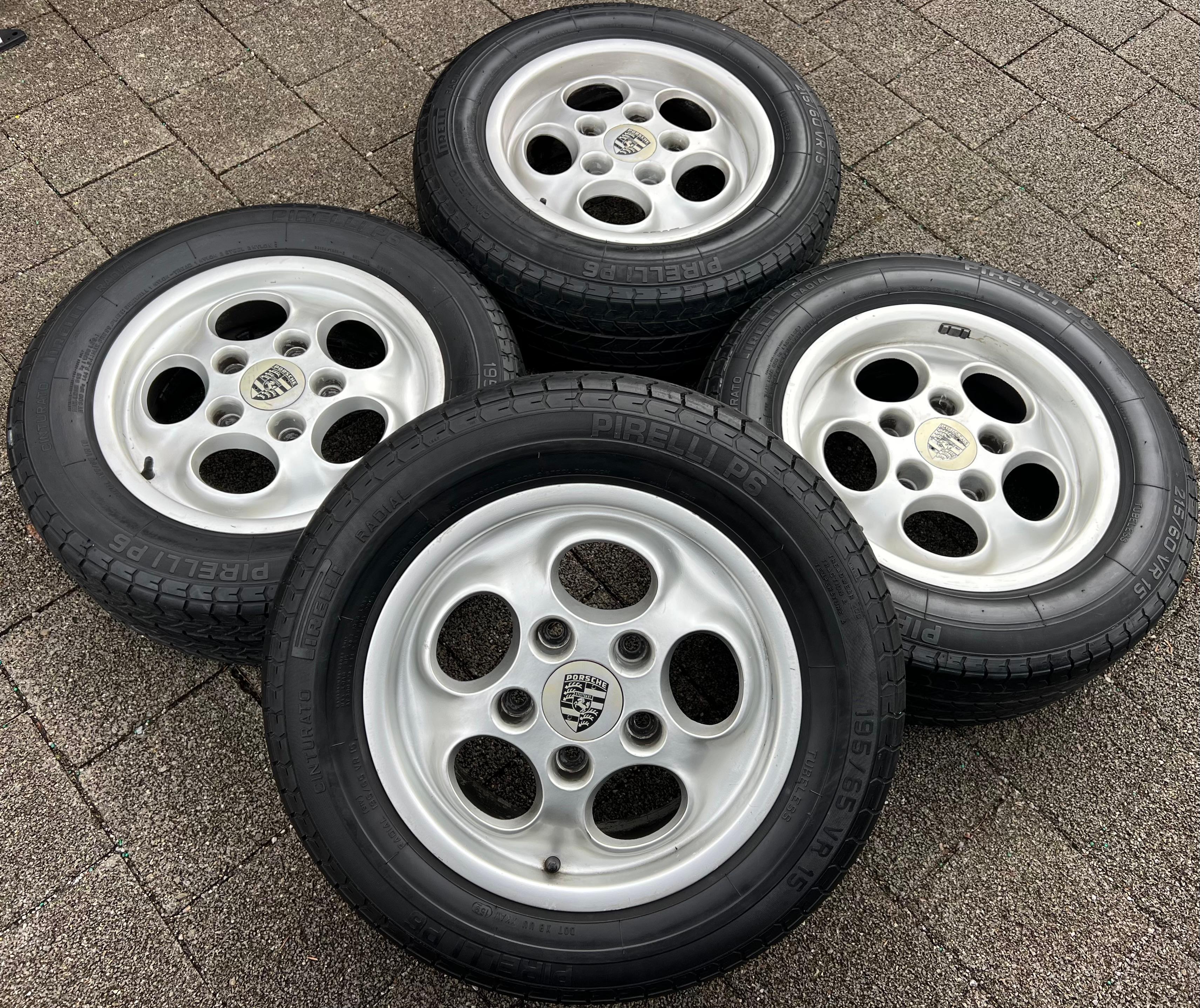 4 ORIGINAL 15" ALUFELGEN PORSCHE 911 944 951 TELEFONFELGEN 6x15 7x15 RARITÄT