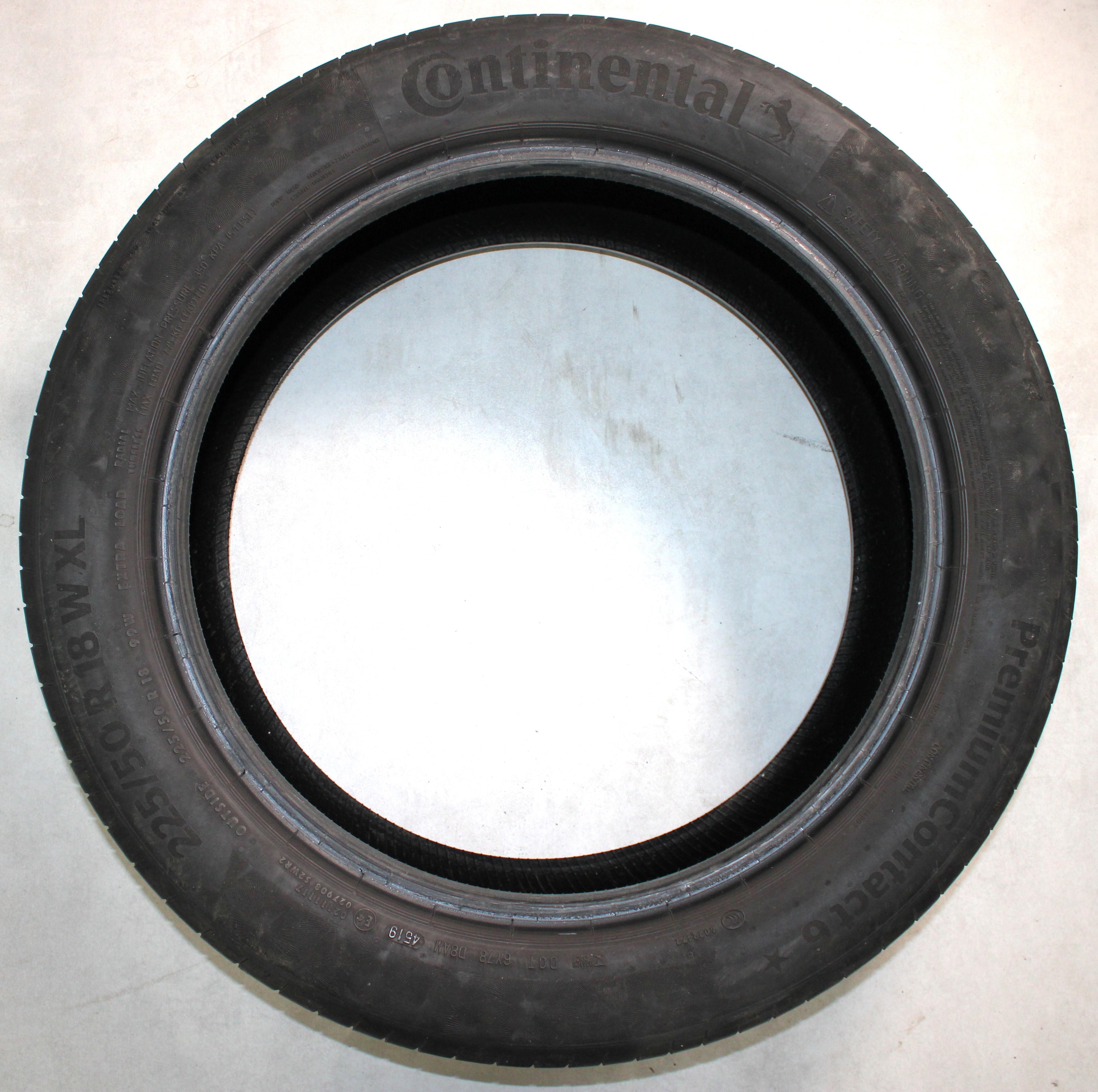 2 x 225/50R18 99W Sommerreifen Continental Premium Contact 6 5-5,5mm 2019 *