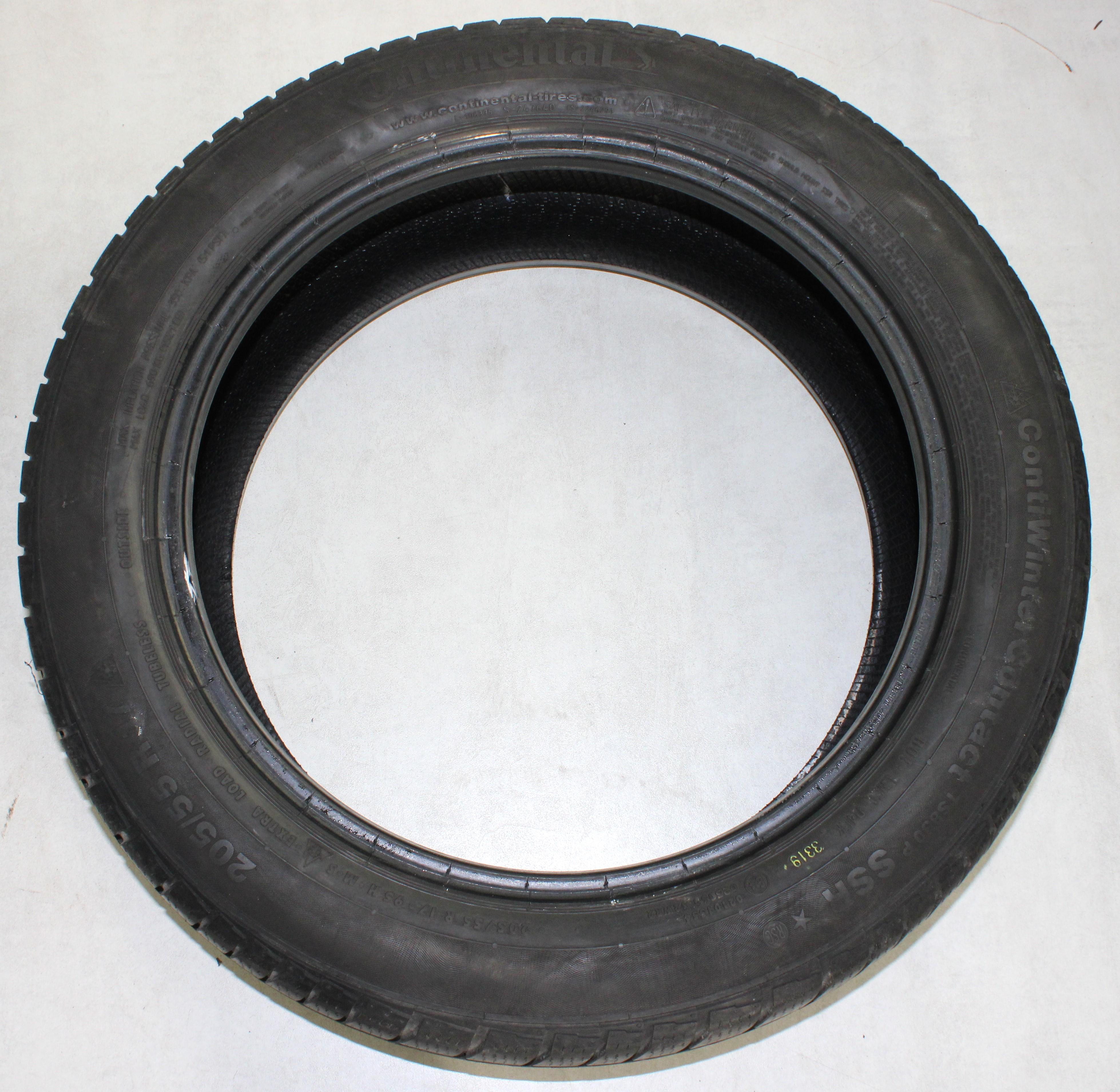 4 x 205/55R17 95H Winterreifen Continental Winter Contact TS830P SSR* Runflat 4,5-5mm 2019 XL