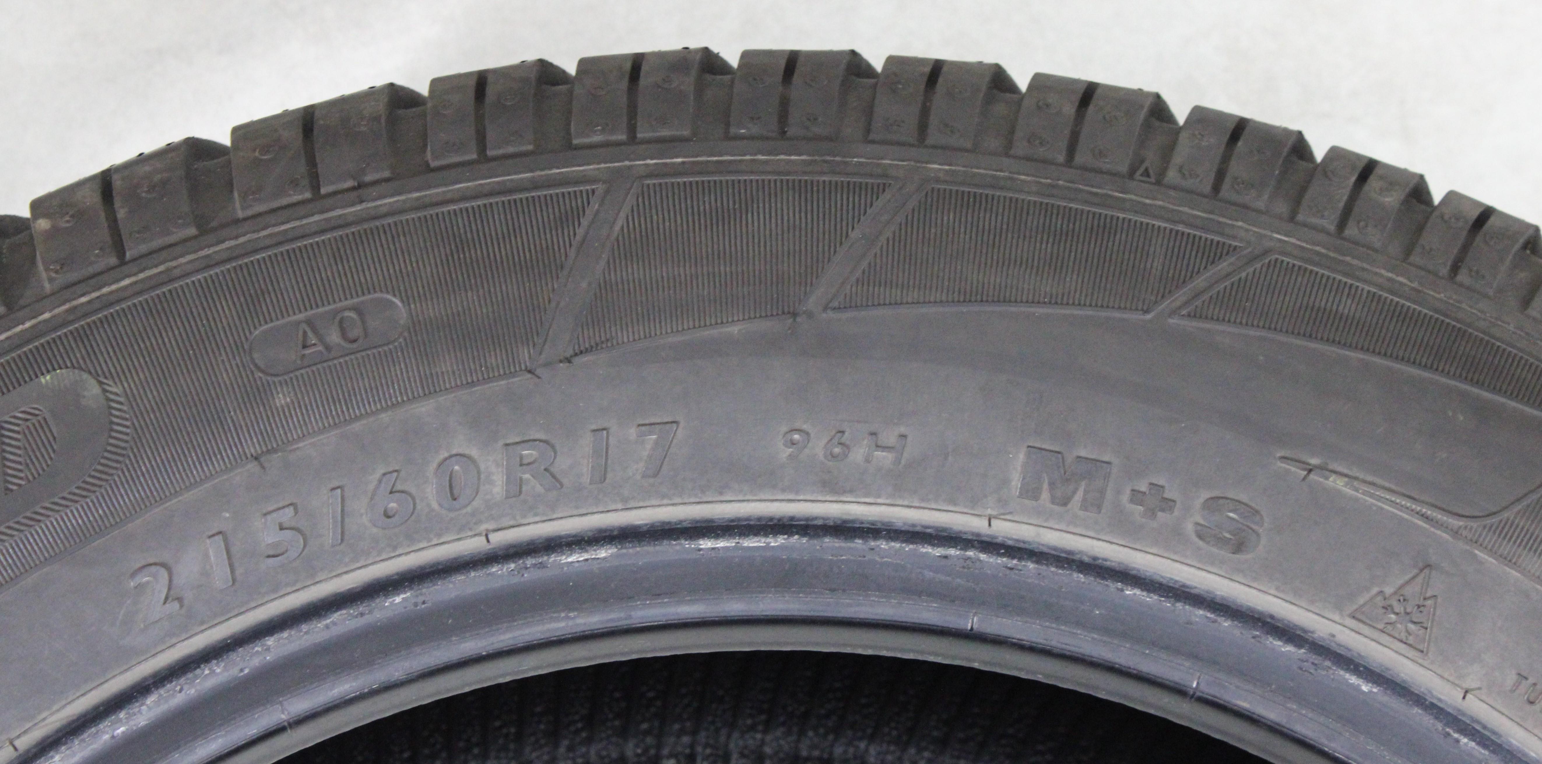 2 x 215/60R17 96H Pneumatici invernali Dunlop SP Winter Sport 3D AO 6-6,5 mm 2017