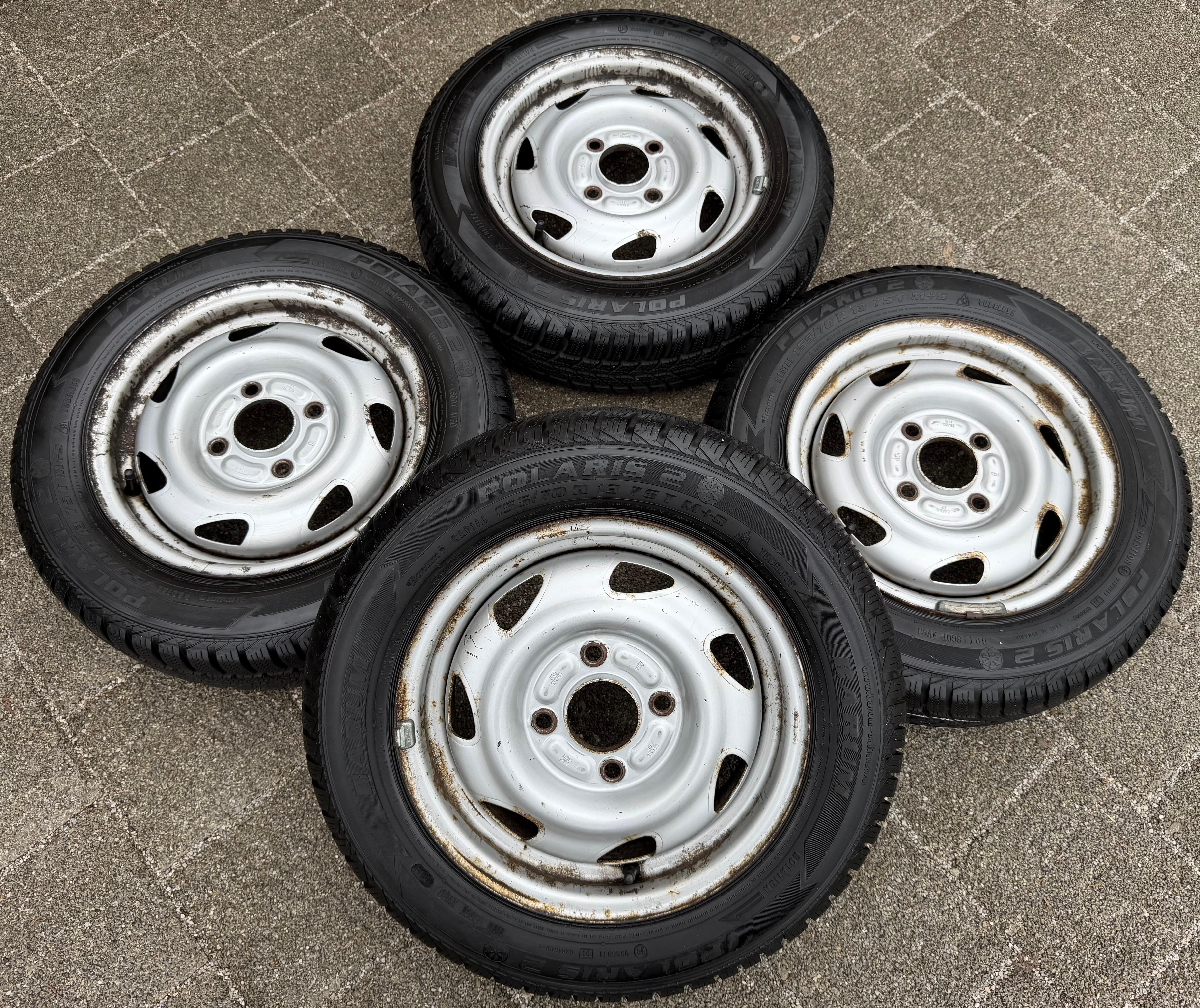 4 pneus d'hiver STAHL pour Ford Fiesta 155/70R13 75T, livraison gratuite