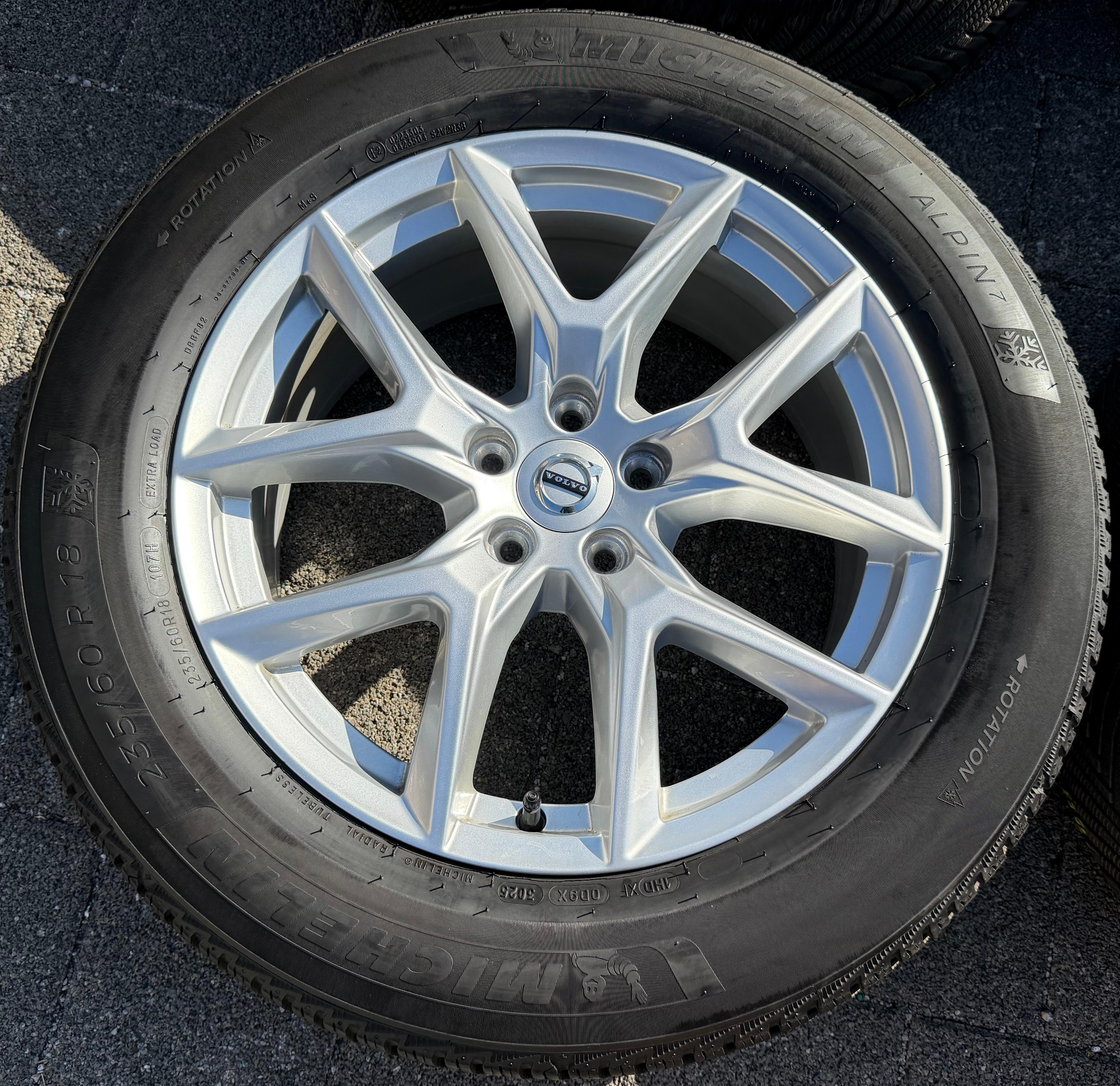 4 Original 18" Alu Winterräder Volvo XC60 II 31423851 235/60R18 107H Michelin 2025