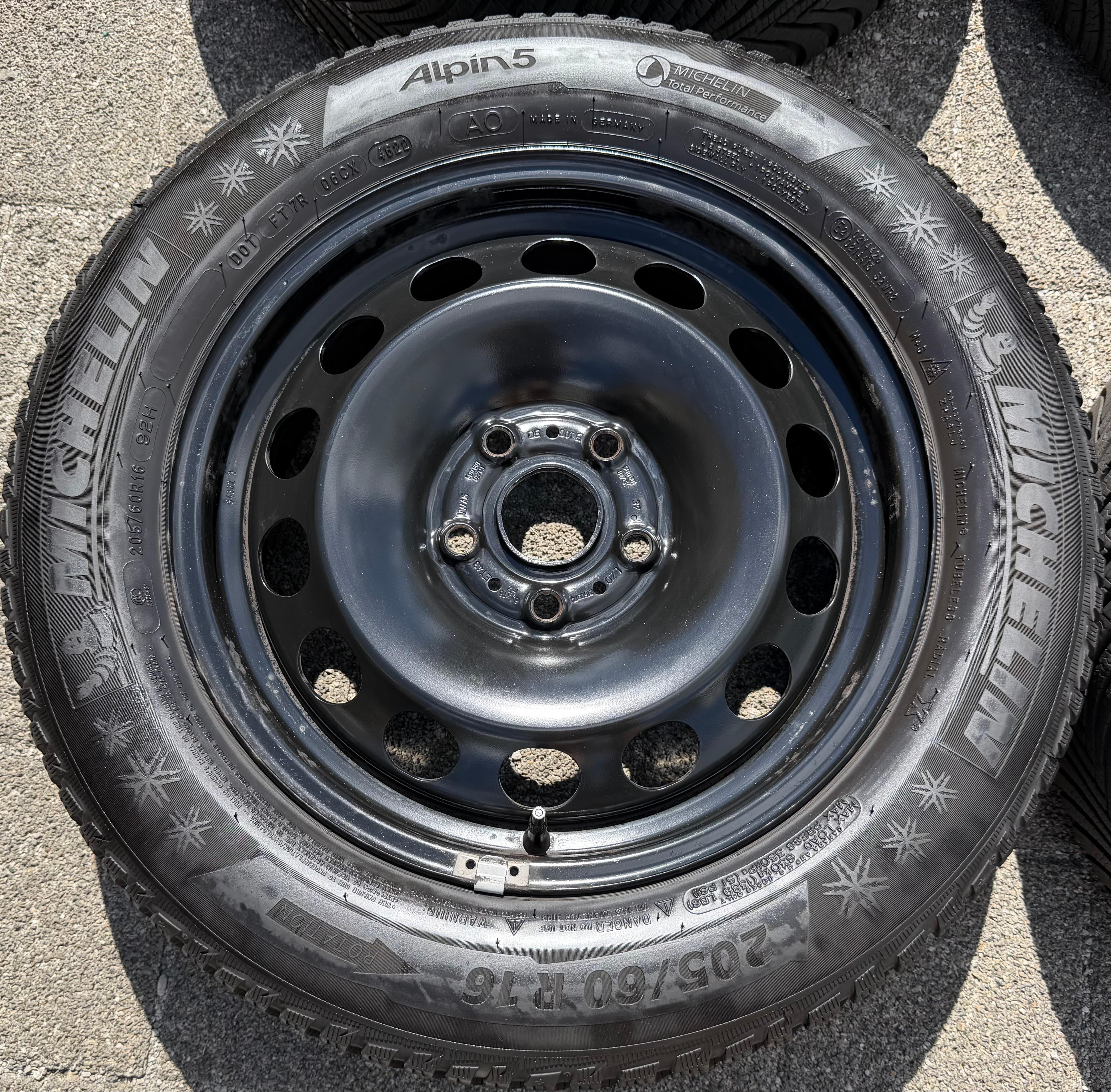 4 Winterräder Audi Q2 GA VW T-ROC A11 205/60R16 92H Michelin Alpin 5 Winterreifen
