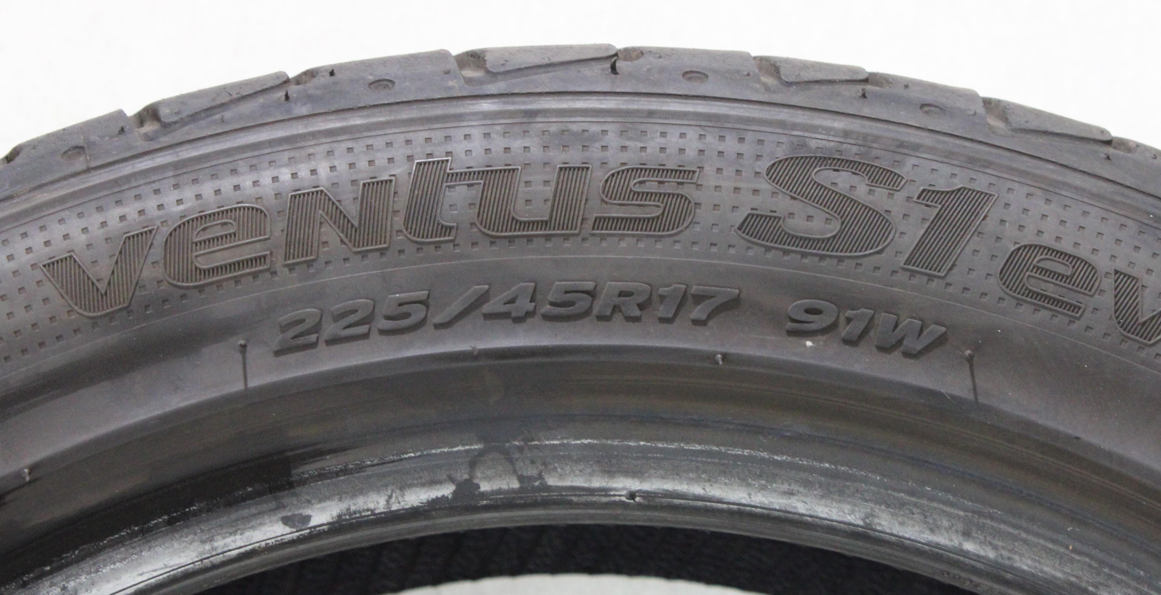 4 x 225/45R17 91W Sommerreifen Hankook Ventus S1 Evo 2 5-5,5mm 2019