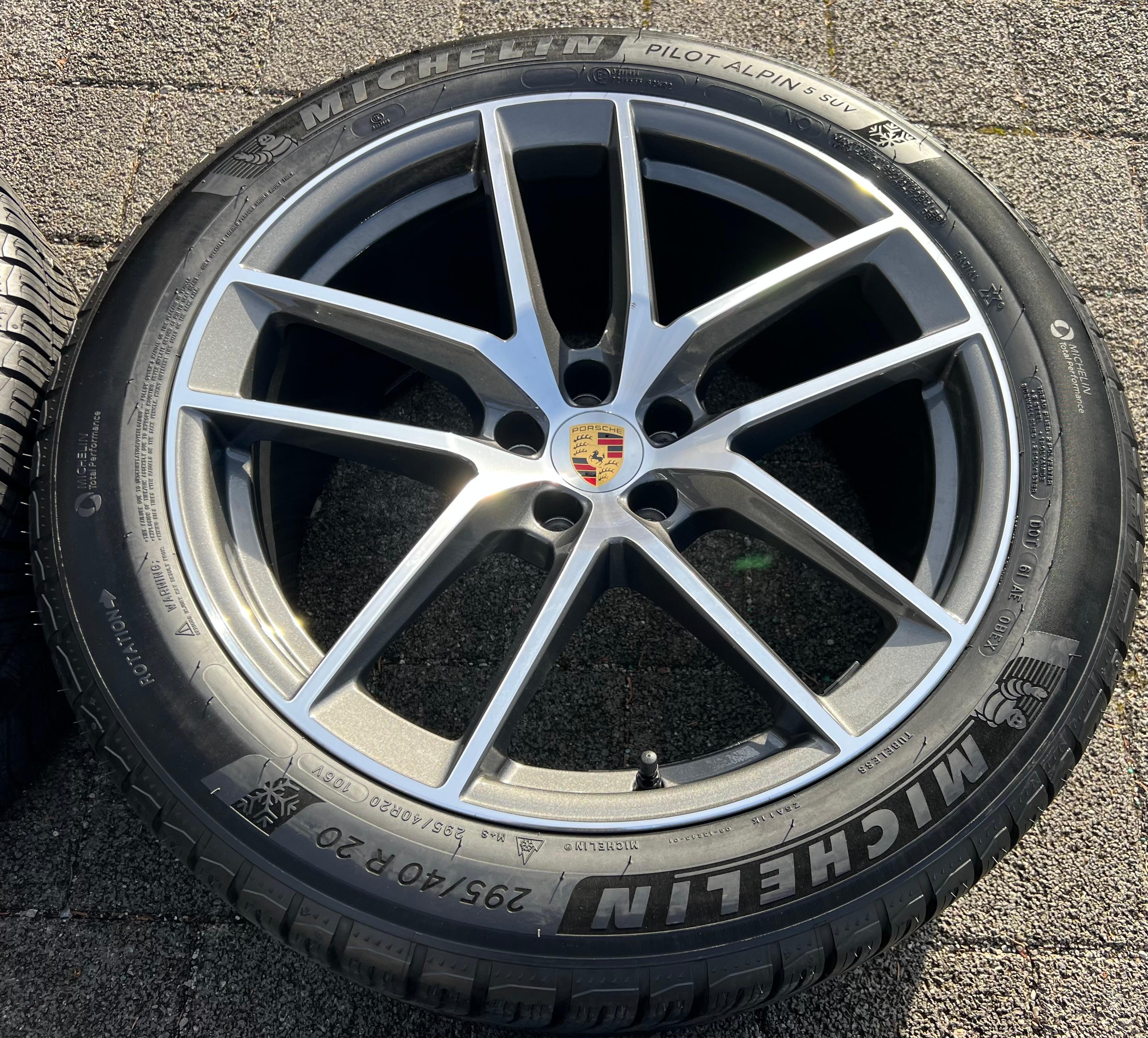 4 ORIGINAL 20" ALU WINTERRÄDER PORSCHE MACAN 265/45R20 104V 295/40R20 106V RDKS