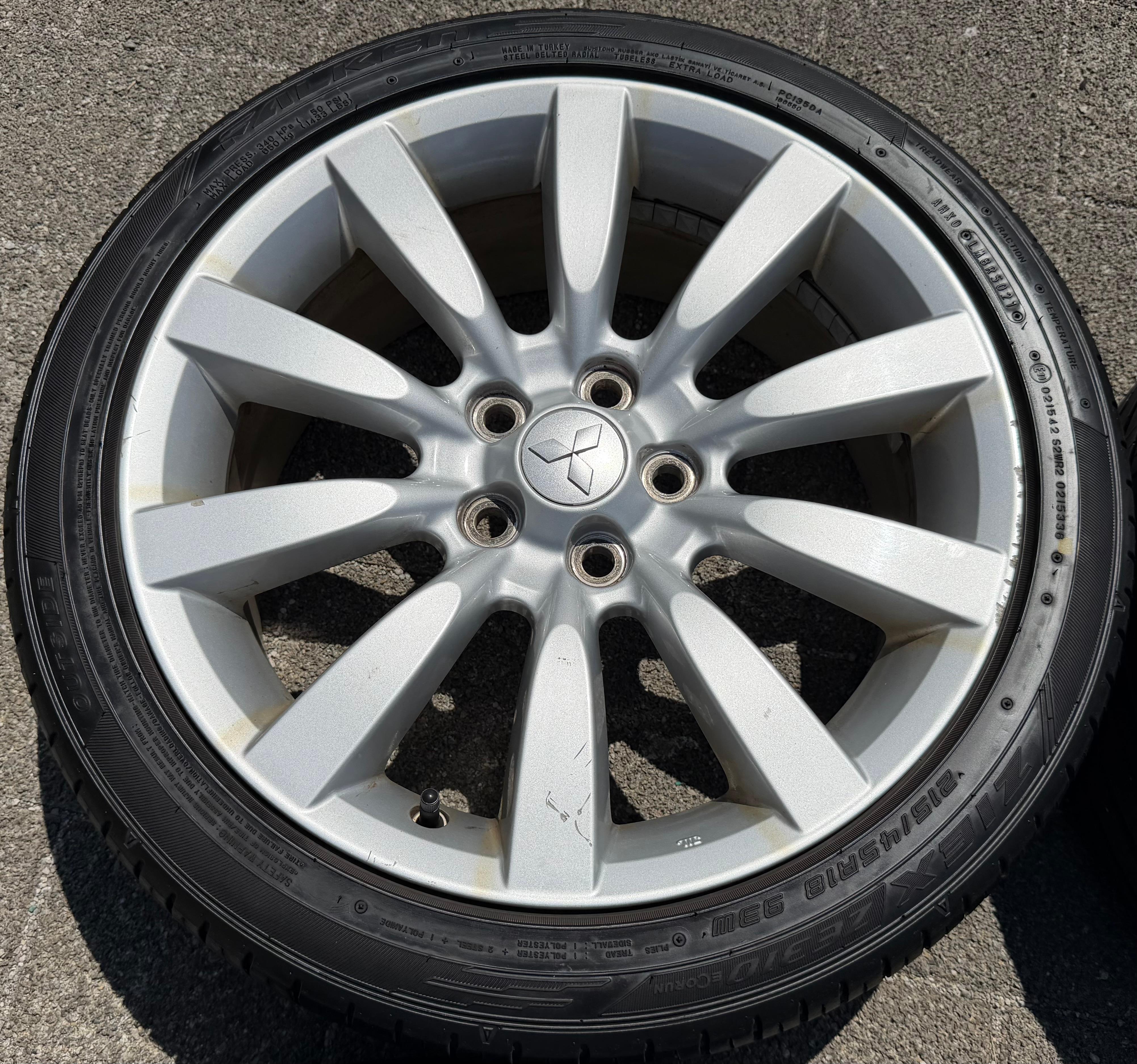 4 Original 18" Alu Sommerräder Mitsubishi Lancer CX 215/45R18 93W FALKEN