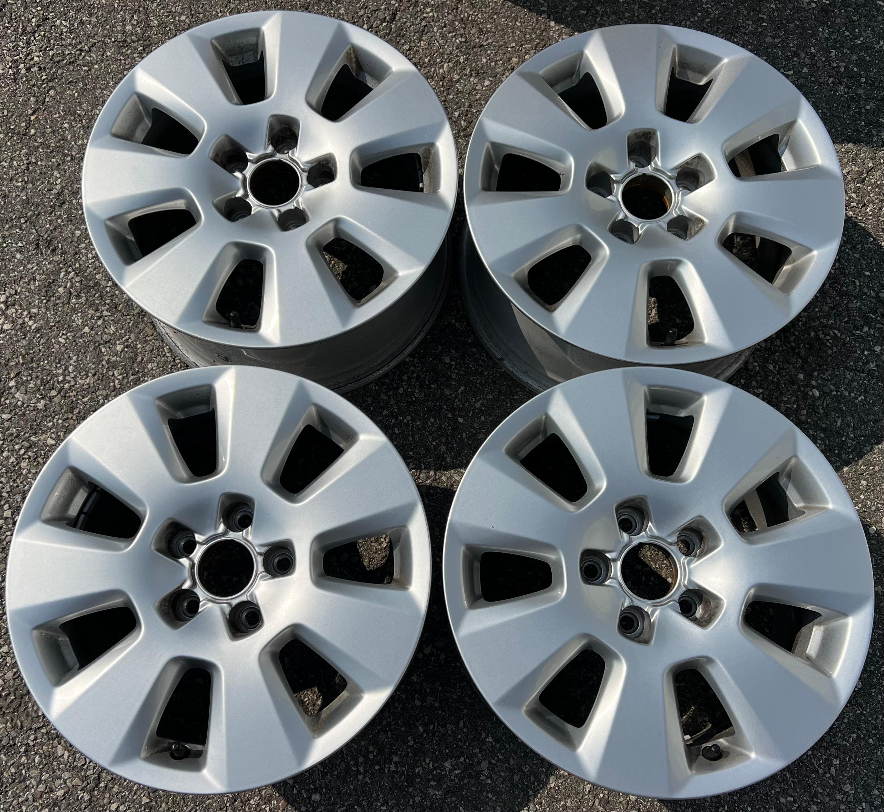 4 RUOTE ORIGINALI IN ALLUMINIO DA 16 POLLICI AUDI A6 4G 4G0601025 7,5x16 ET37