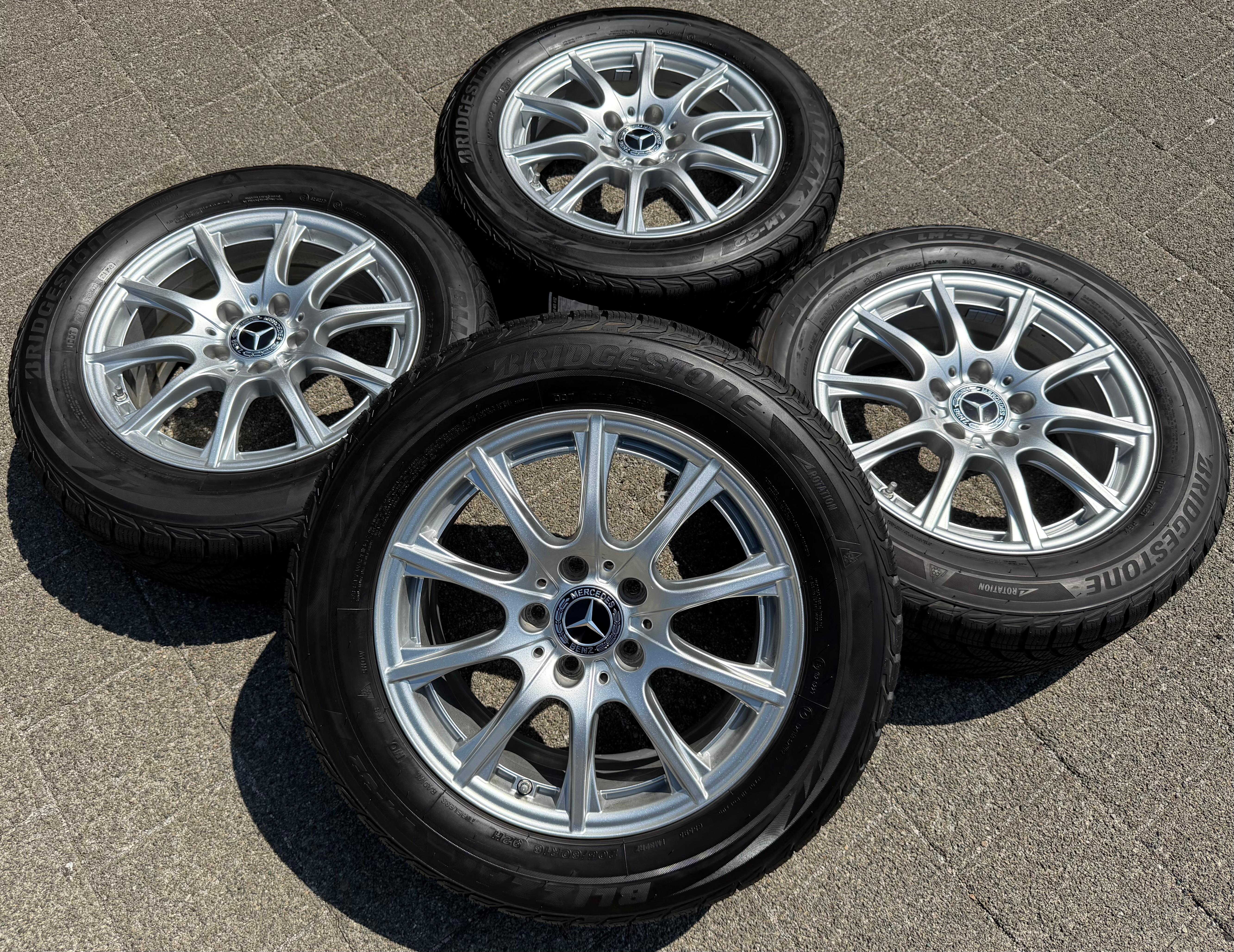 4 Original Alu Winterräder Mercedes C-Klasse W205 205 A2054012400 2024 RDKS