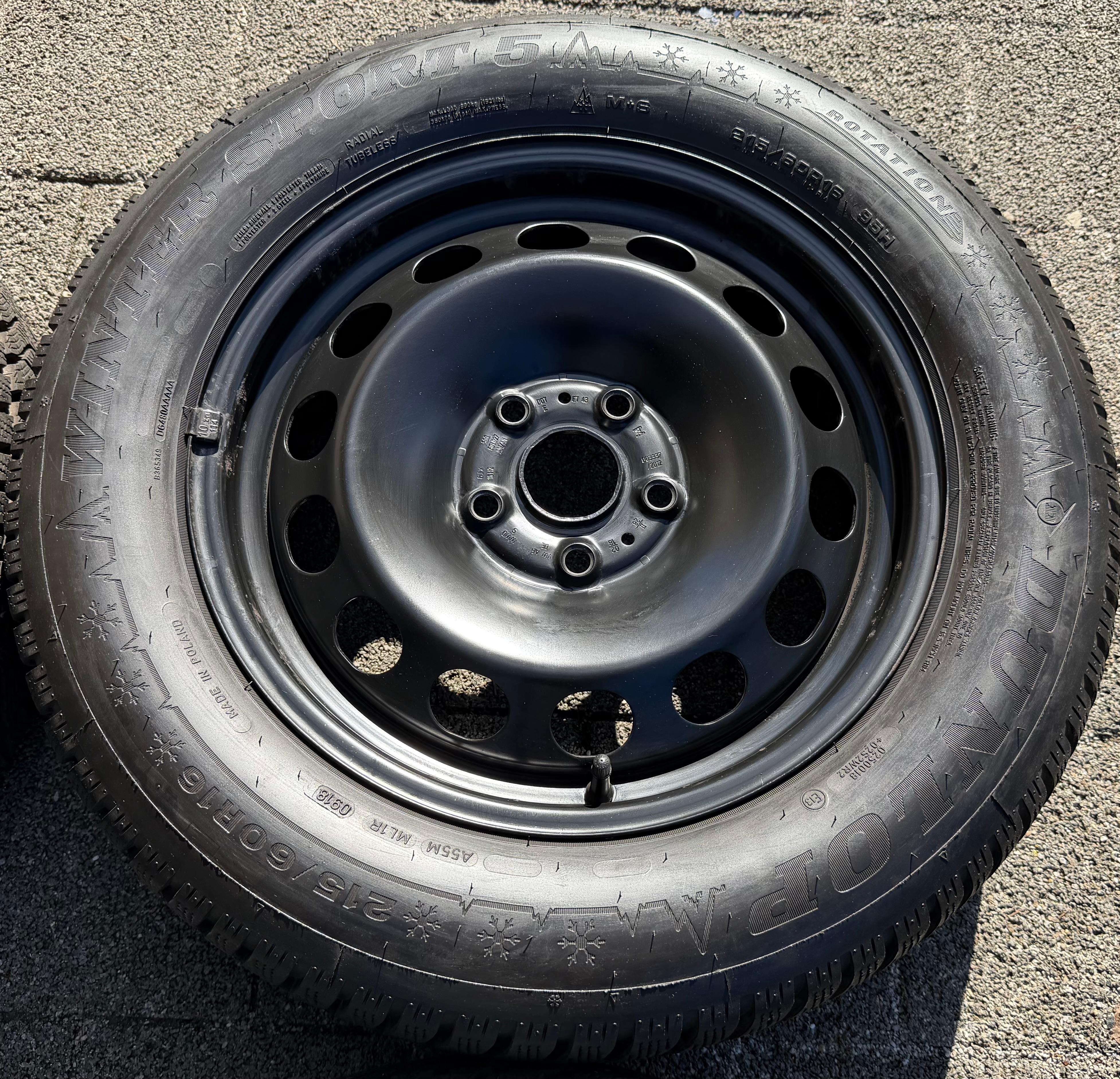 4 Winterräder VW T-Roc Skoda Karoq Seat Cupra Ateca 215/60R16 95H Dunlop