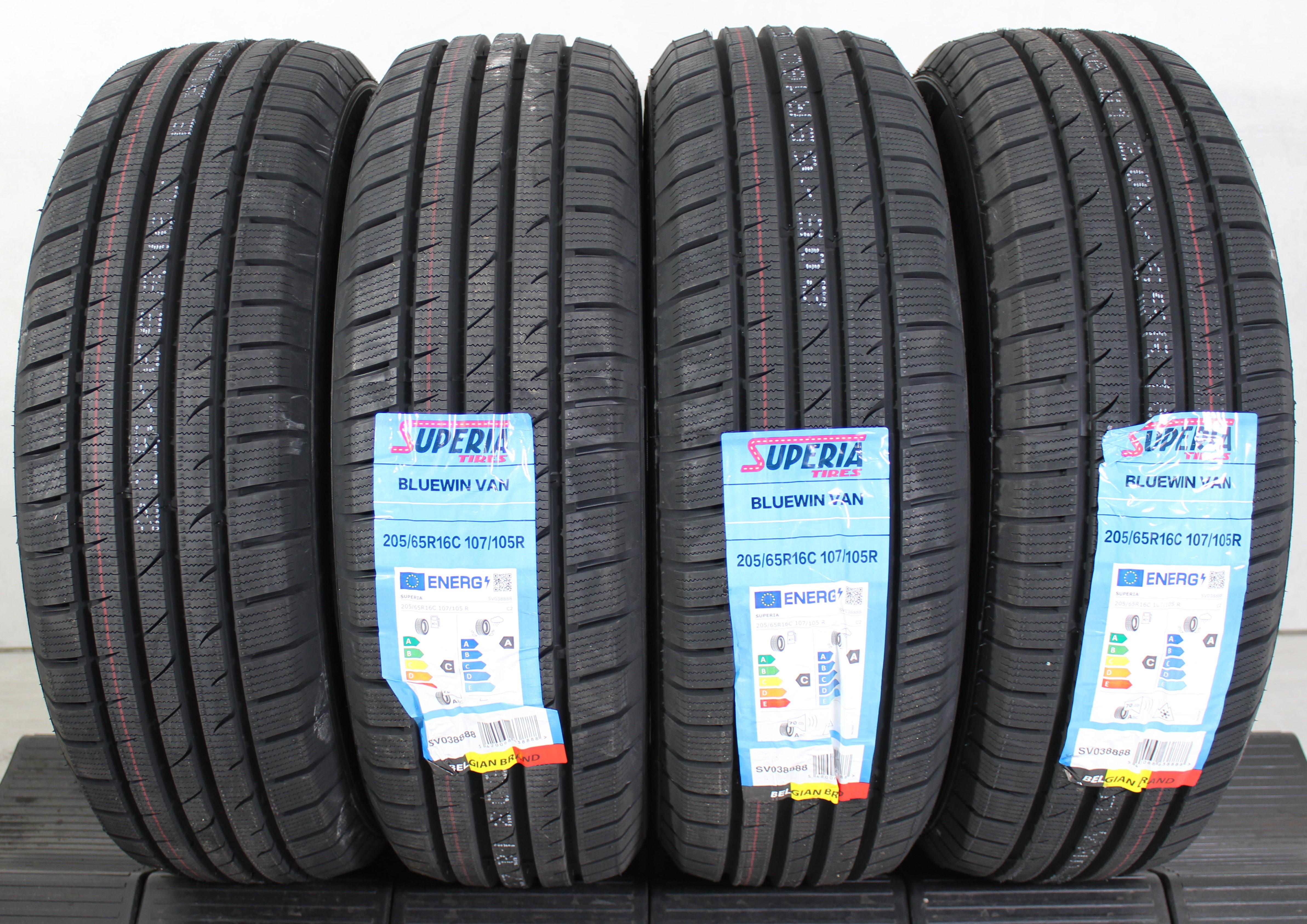 4 x 205/65R16C 107/105R pneumatici invernali Superia BlueWin Van 2024 NUOVO