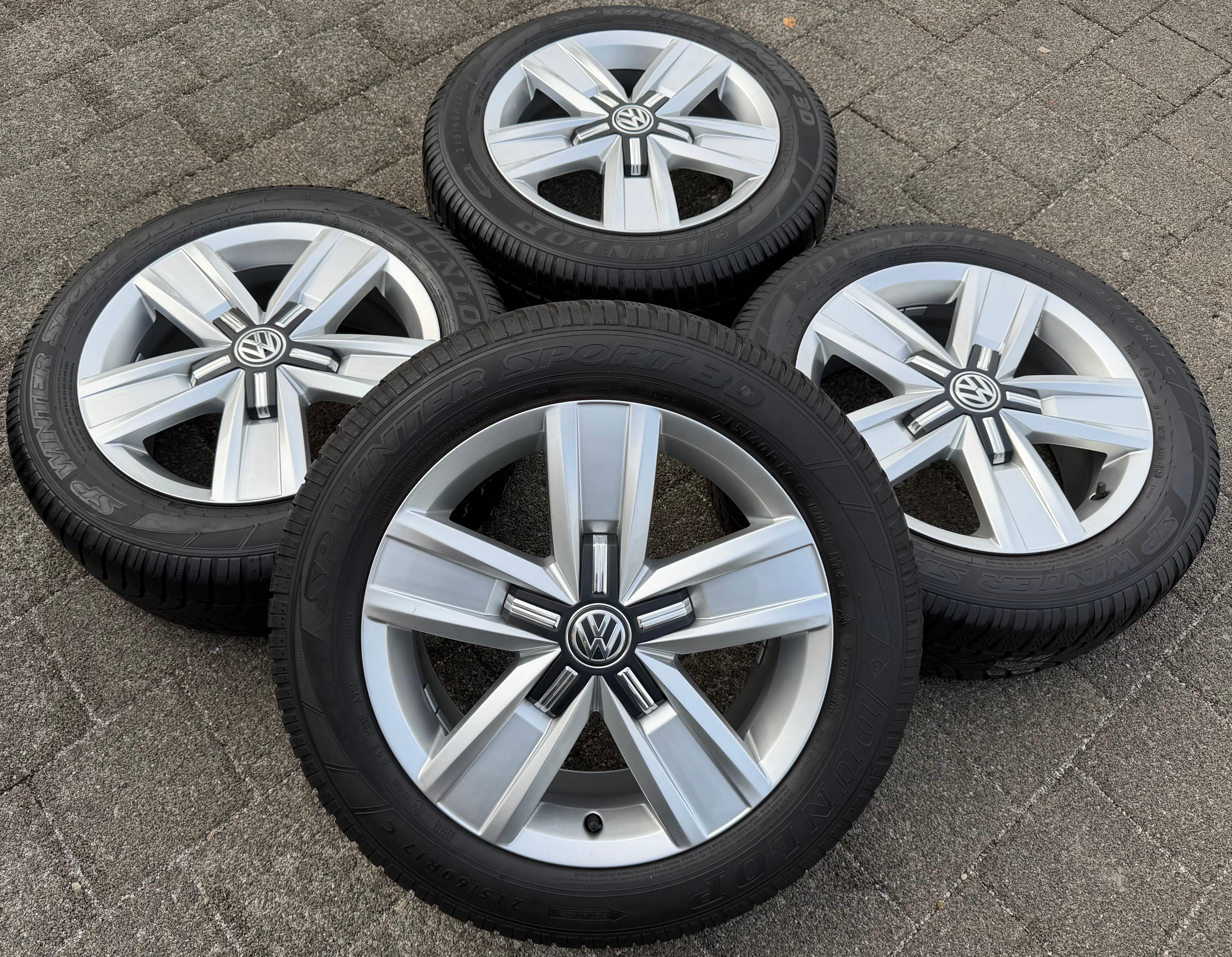 4 ruedas de invierno de aleación originales de 17" para VW BUS T5 T6 T6.1 7E0601025P Devonport 215/60R17C