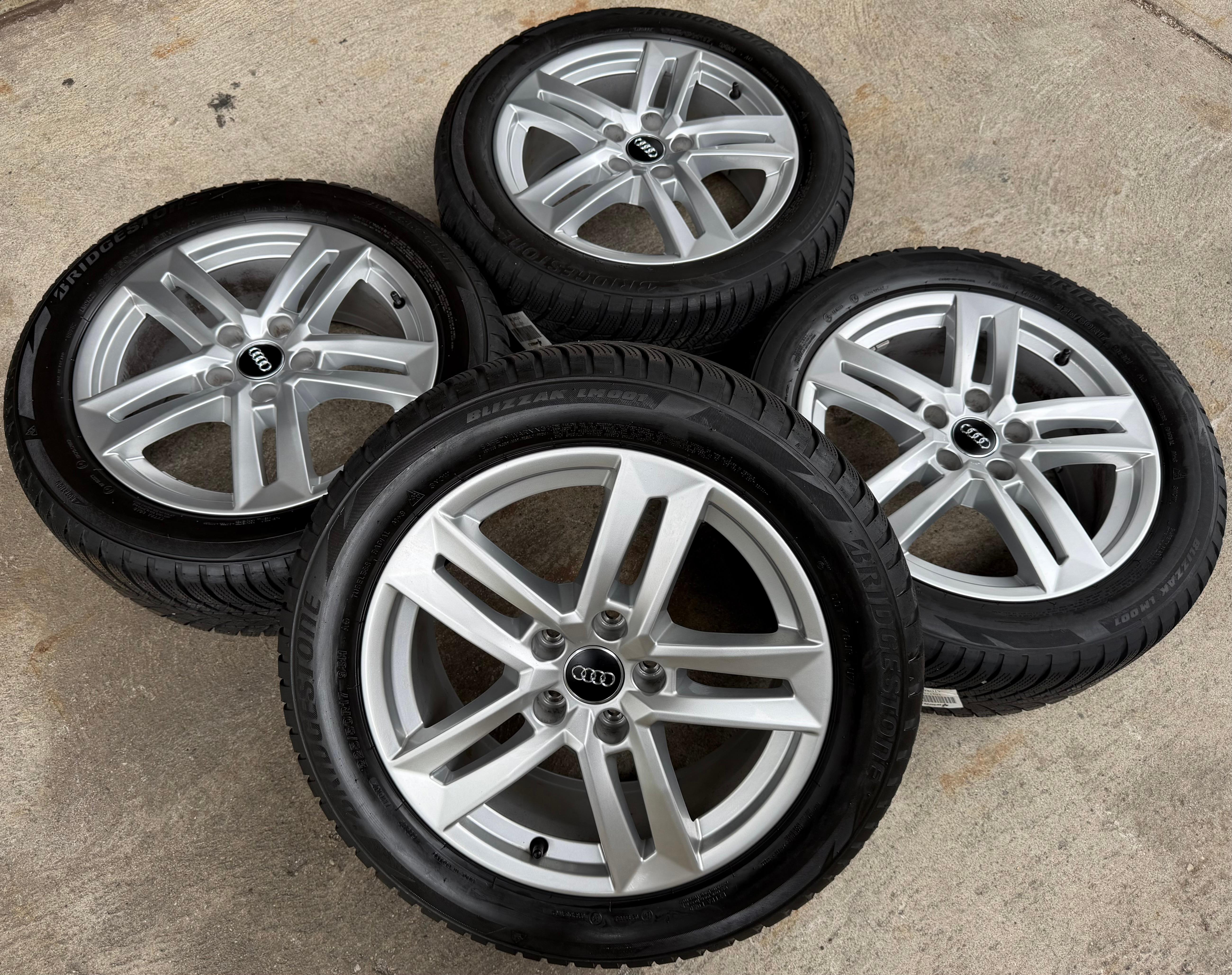 4 Original 17" Alu Winterräder Audi A4 B9 8W 8W0601025P 225/50R17 98H Bridgestone