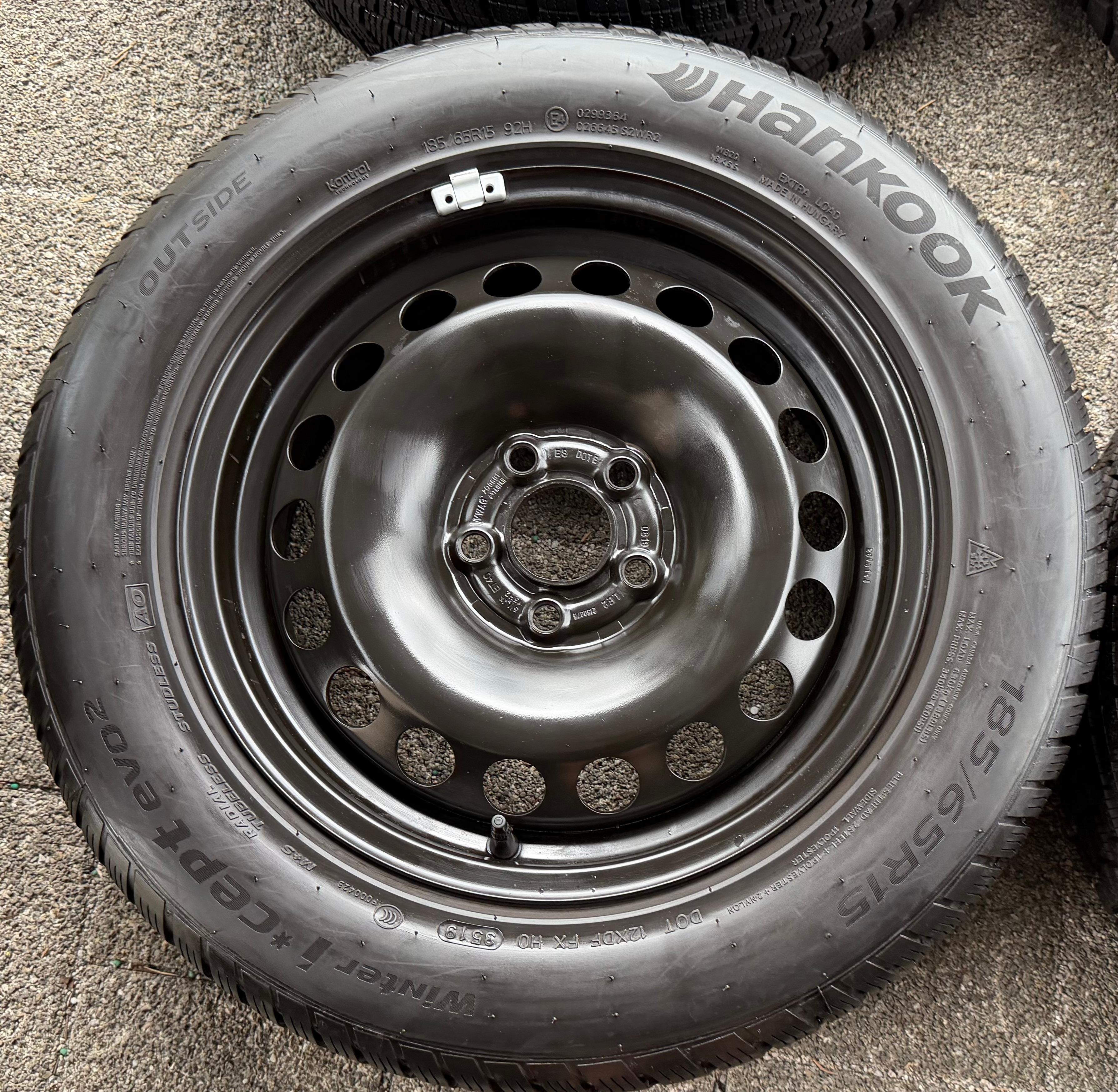 4 RUEDAS DE INVIERNO AUDI A1 CITY CARVER GB SEAT IBIZA ARONA KJ VW POLO AW 2G 185/65R15 92T