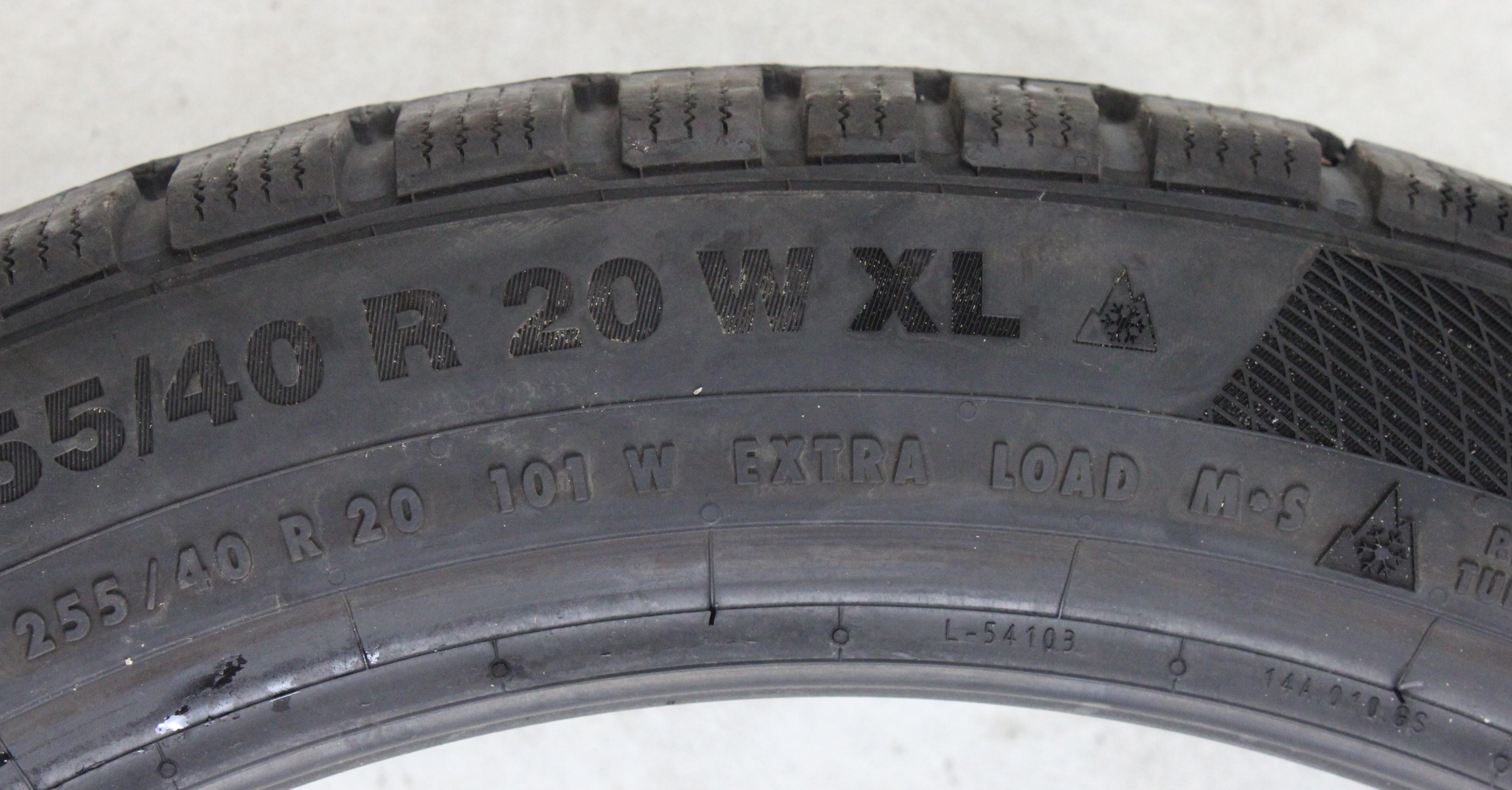 1 x 255/40R20 101W Winterreifen Continental Winter Contact TS850P AO 6mm 2023 XL