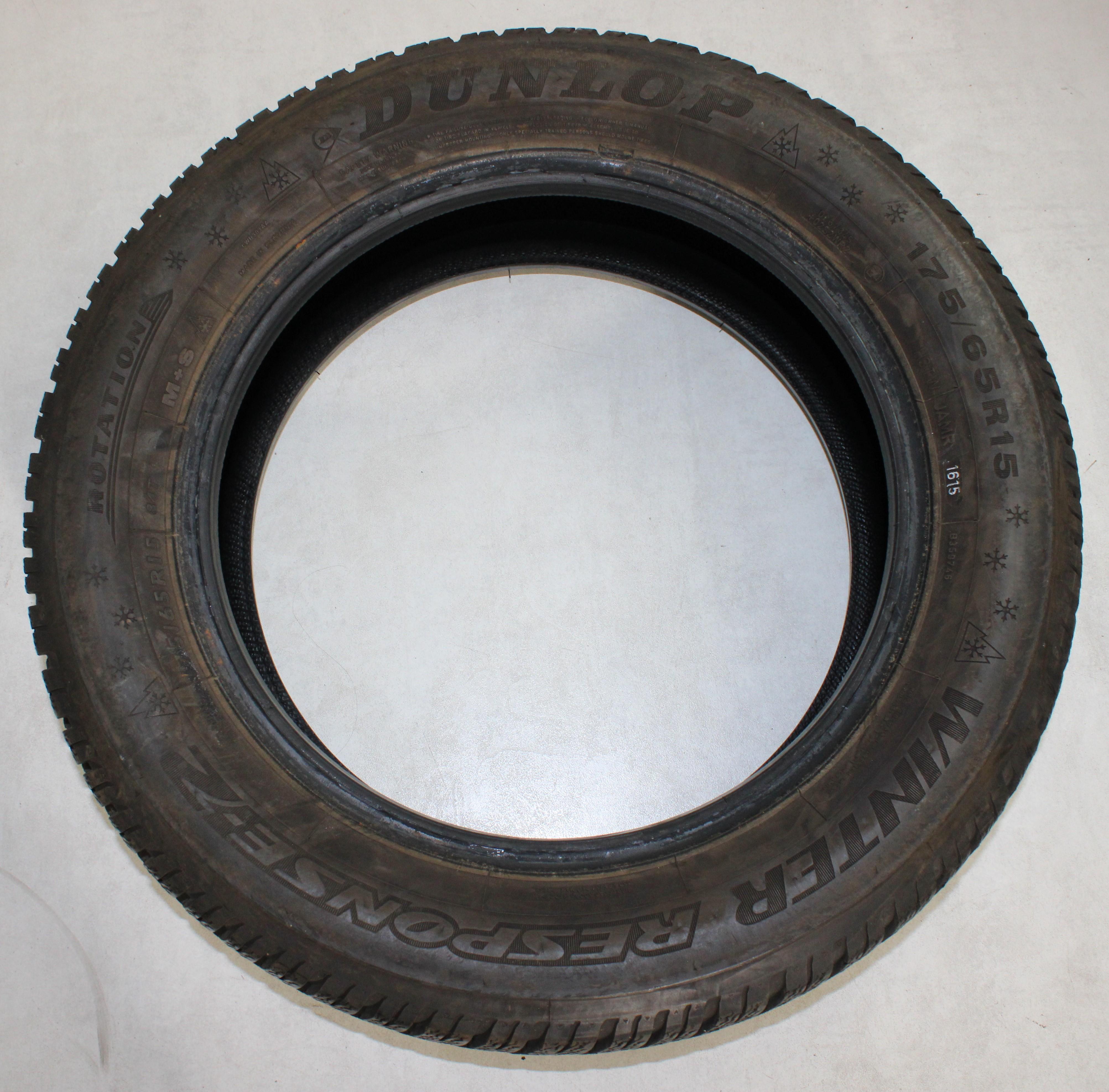 4 x 175/65R15 84T Winterreifen Dunlop Winter Response-2  5,5-6mm 2015