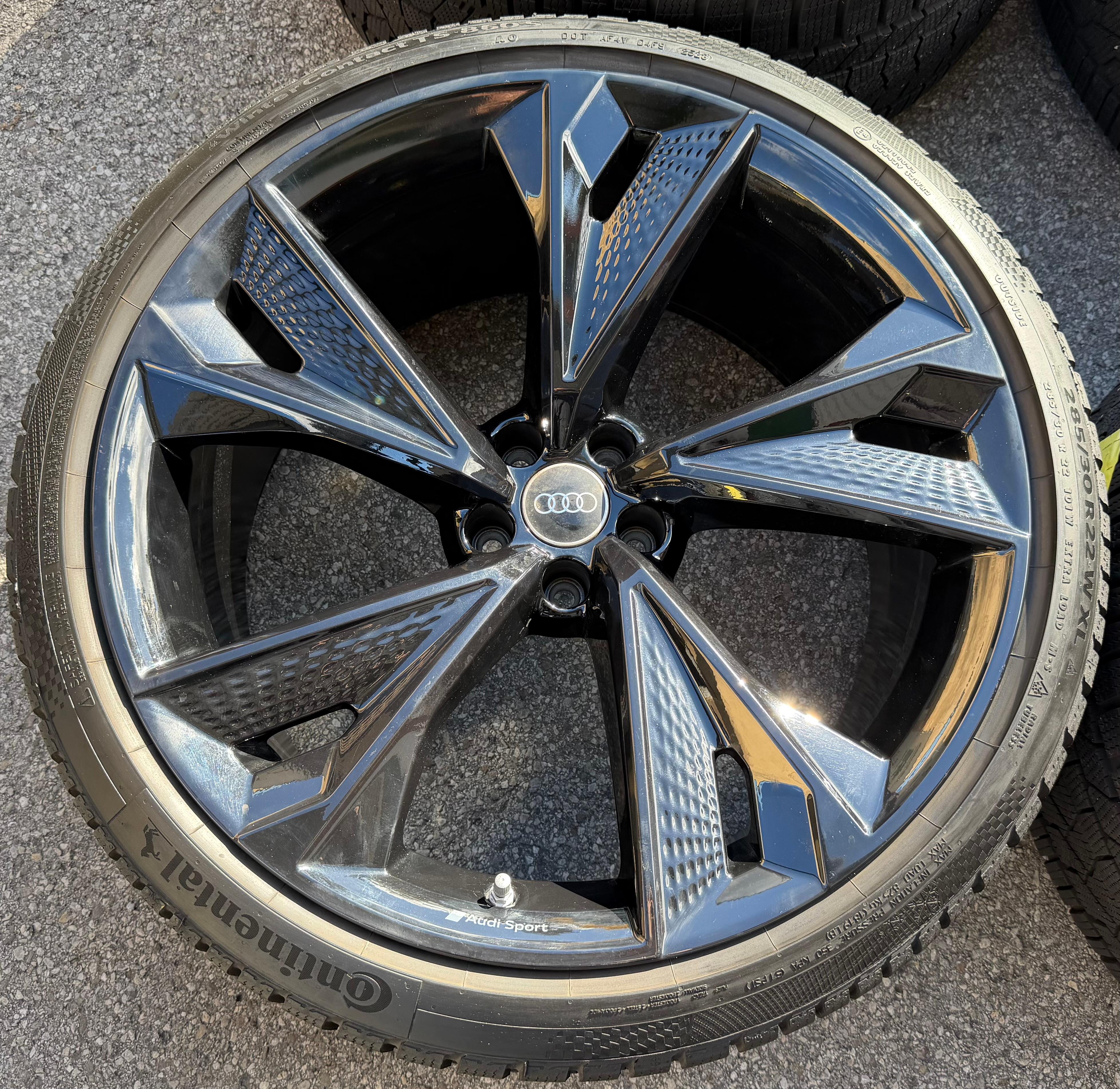 4 ruedas de invierno de aleación originales de 22" para Audi RS6 4K RS7 4K0601025BC 285/30R22 101W Continental