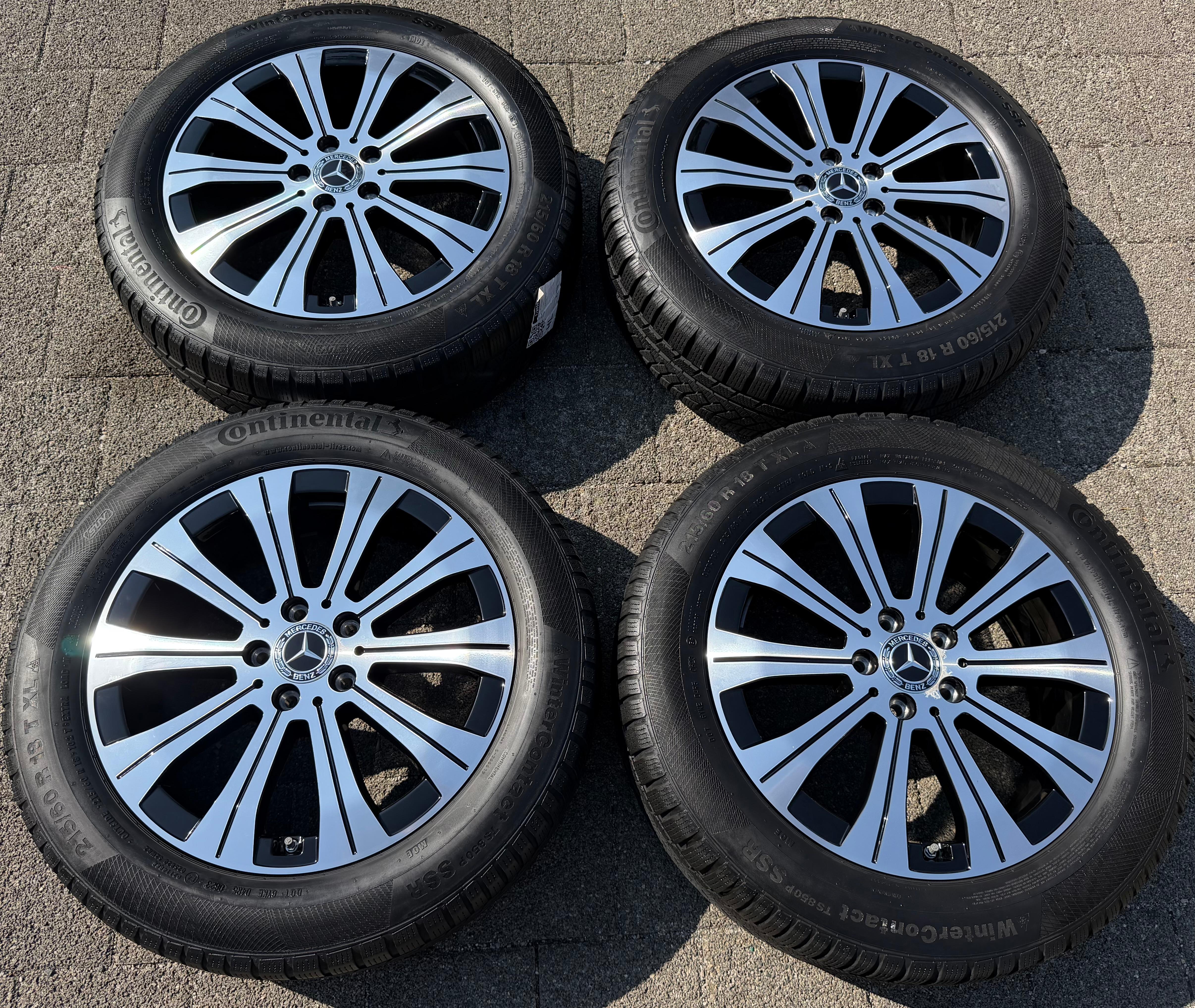 4 ORIGINAL 18" ALUFELGEN MERCEDES EQA EQB A2434010000 RDKS 6,5x18 ET44,5 FREIHAUS