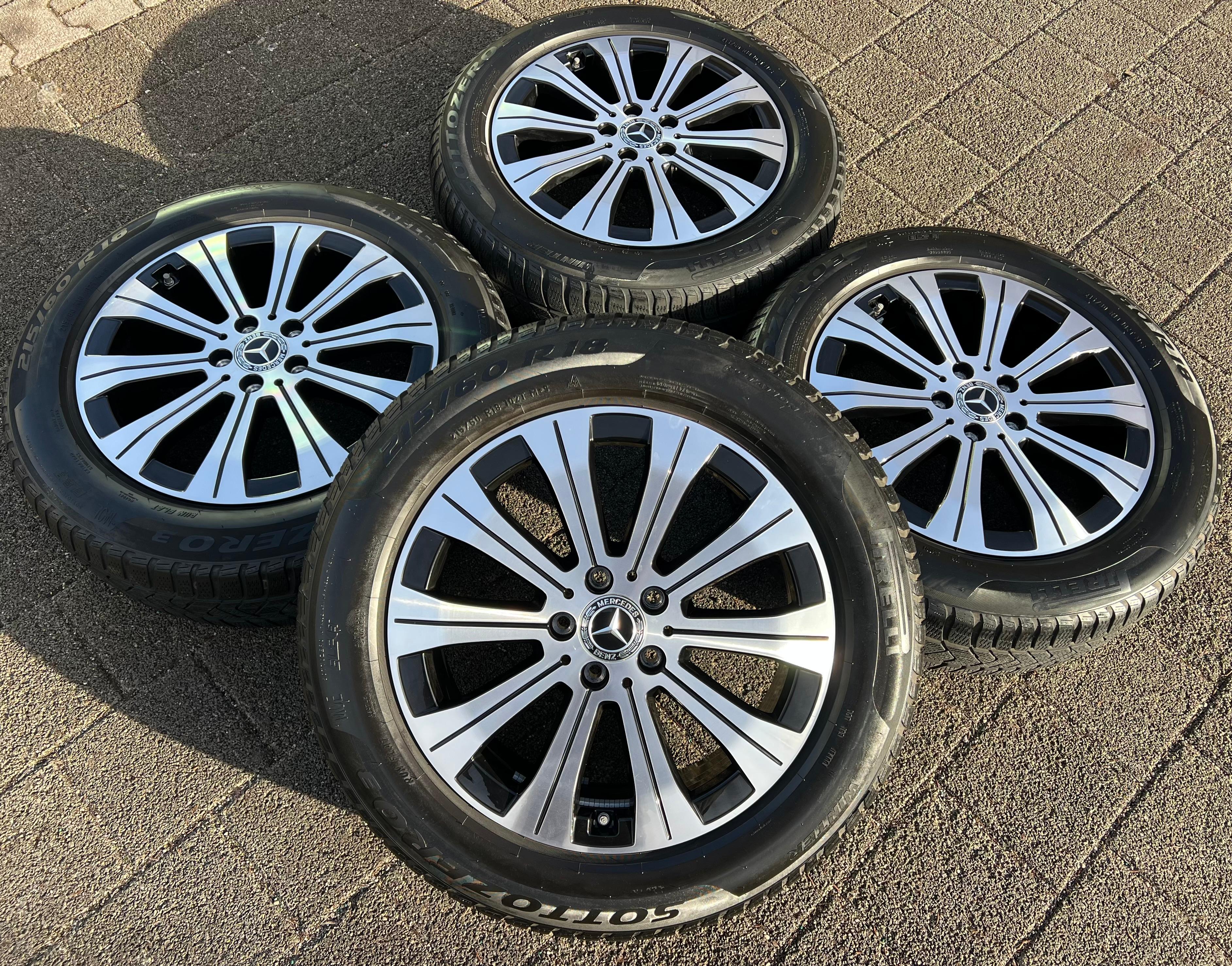 4 ORIGINAL 18" ALUFELGEN MERCEDES EQA EQB A2434010000 RDKS 6,5x18 ET44,5 FREIHAUS