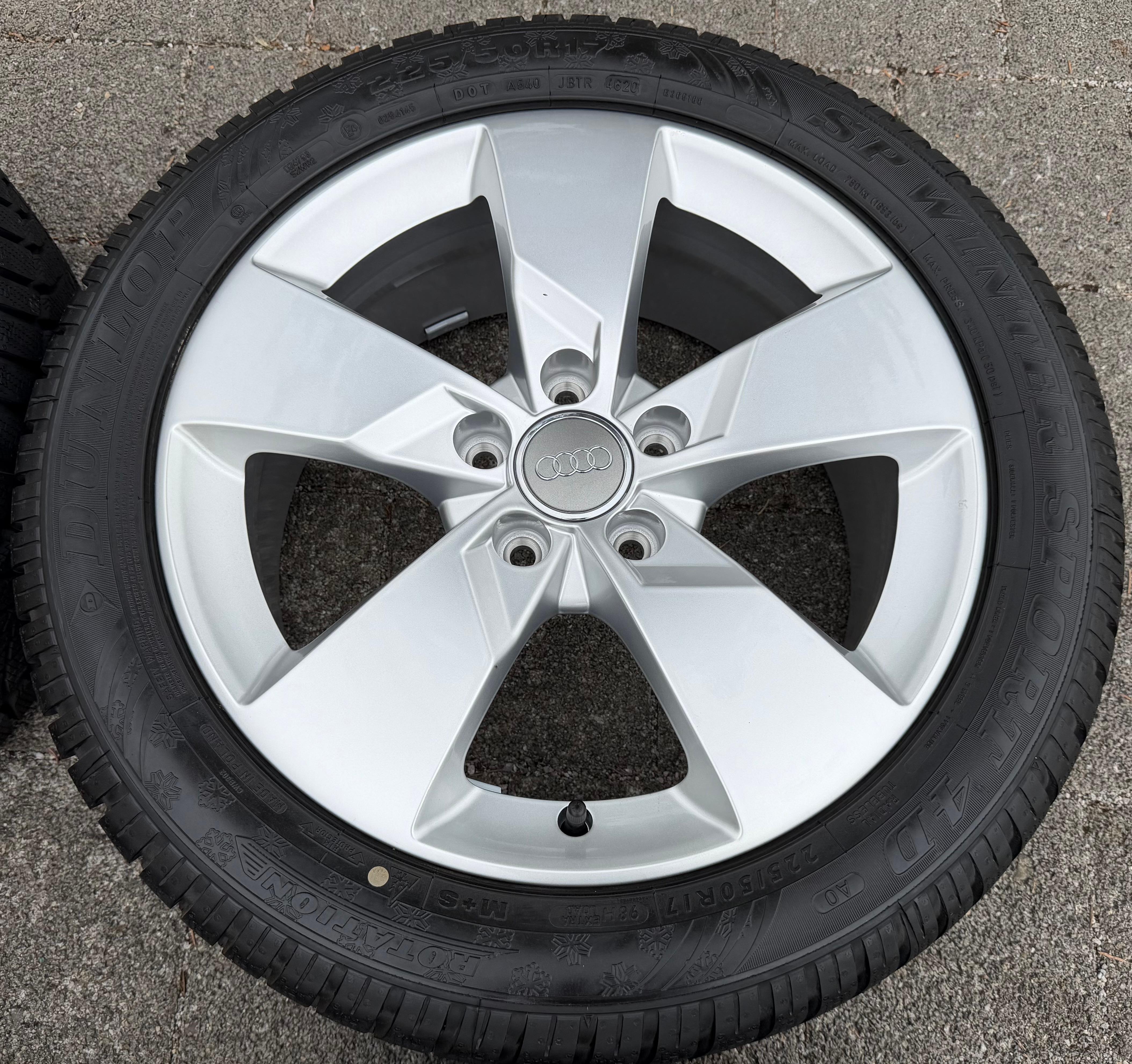 4 Orignal 17" Alu Winterräder Audi TT 8S 225/50R17 94H Dunlop 8S0601025J