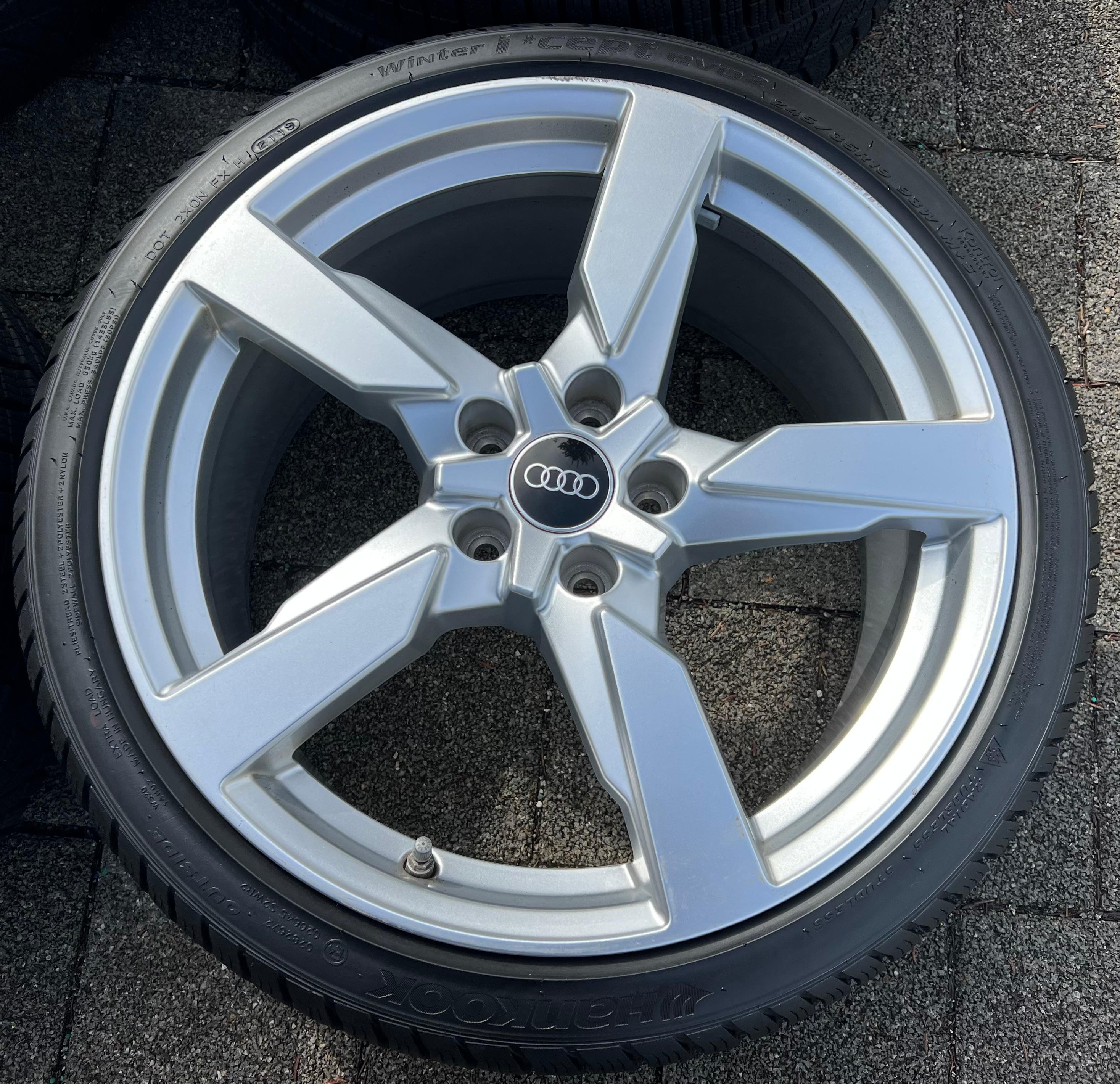 4 ORIGINELE 19" ALUMINIUM WINTERWIELEN AUDI TT TTS 8S 8S0601025AA 245/35R19 93W GRATIS LEVERING