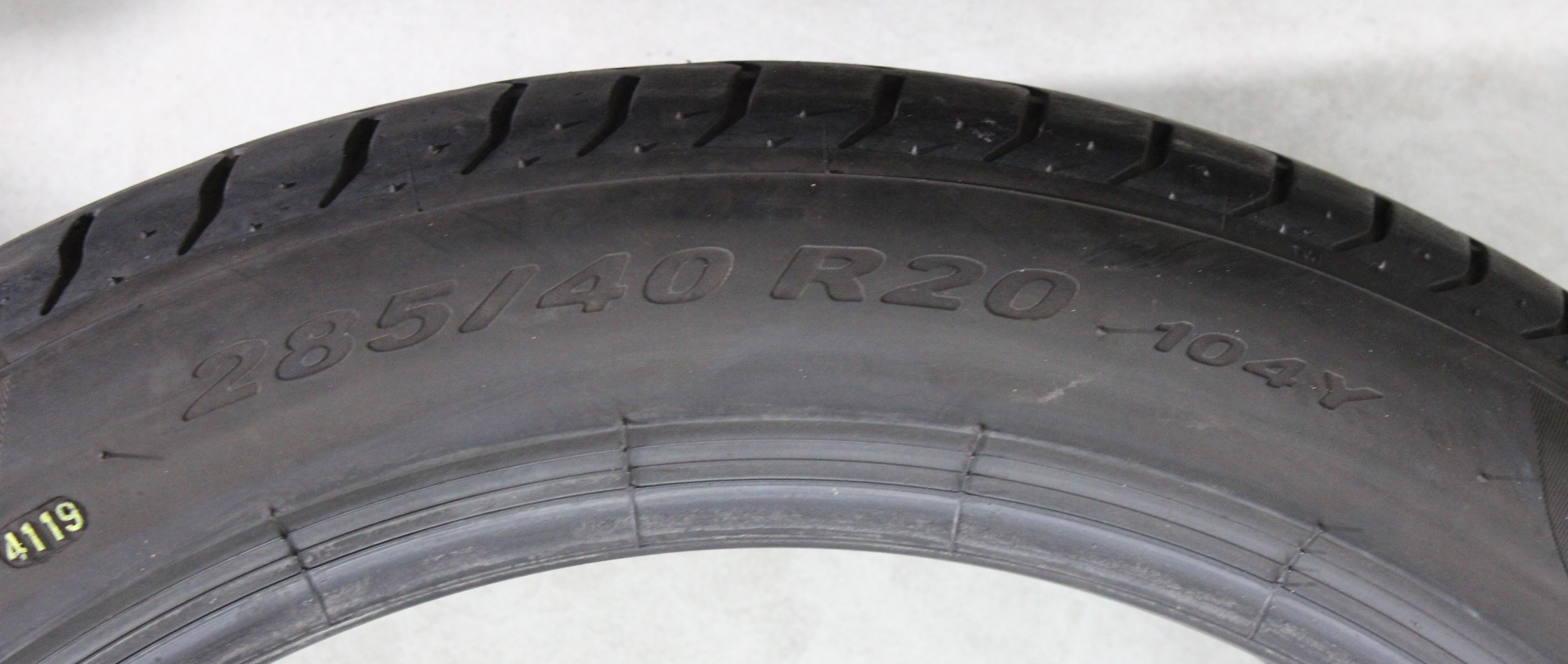 2 x 285/40R20 104Y 2 x 325/35R20 108Y Pneumatici estivi Pirelli Pzero * 5-5,5 mm 2019