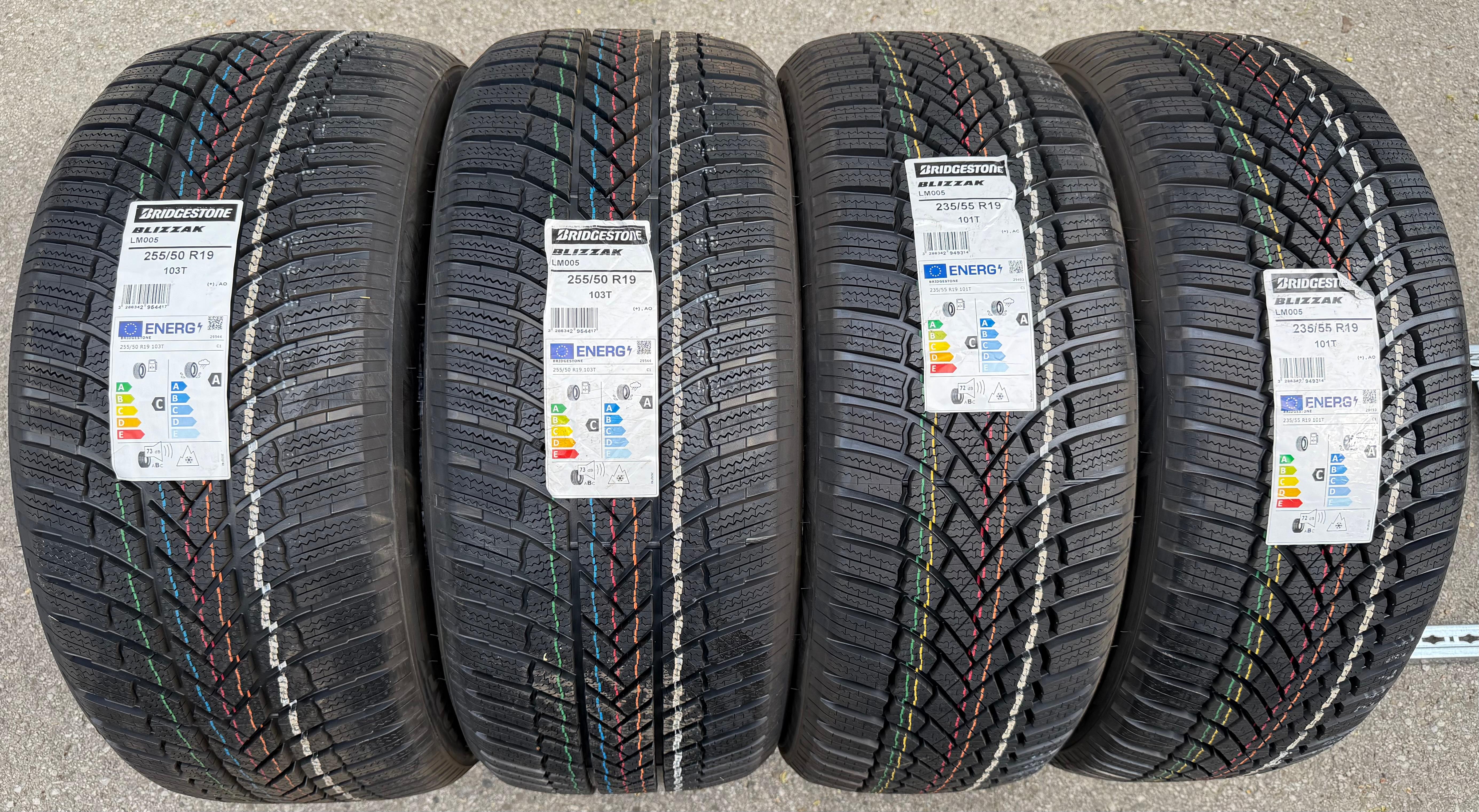 2 x 235/55R19 101T 2 x 255/50R19 103T Winterreifen Bridgestone Blizzak LM005 2023 Seal NEU