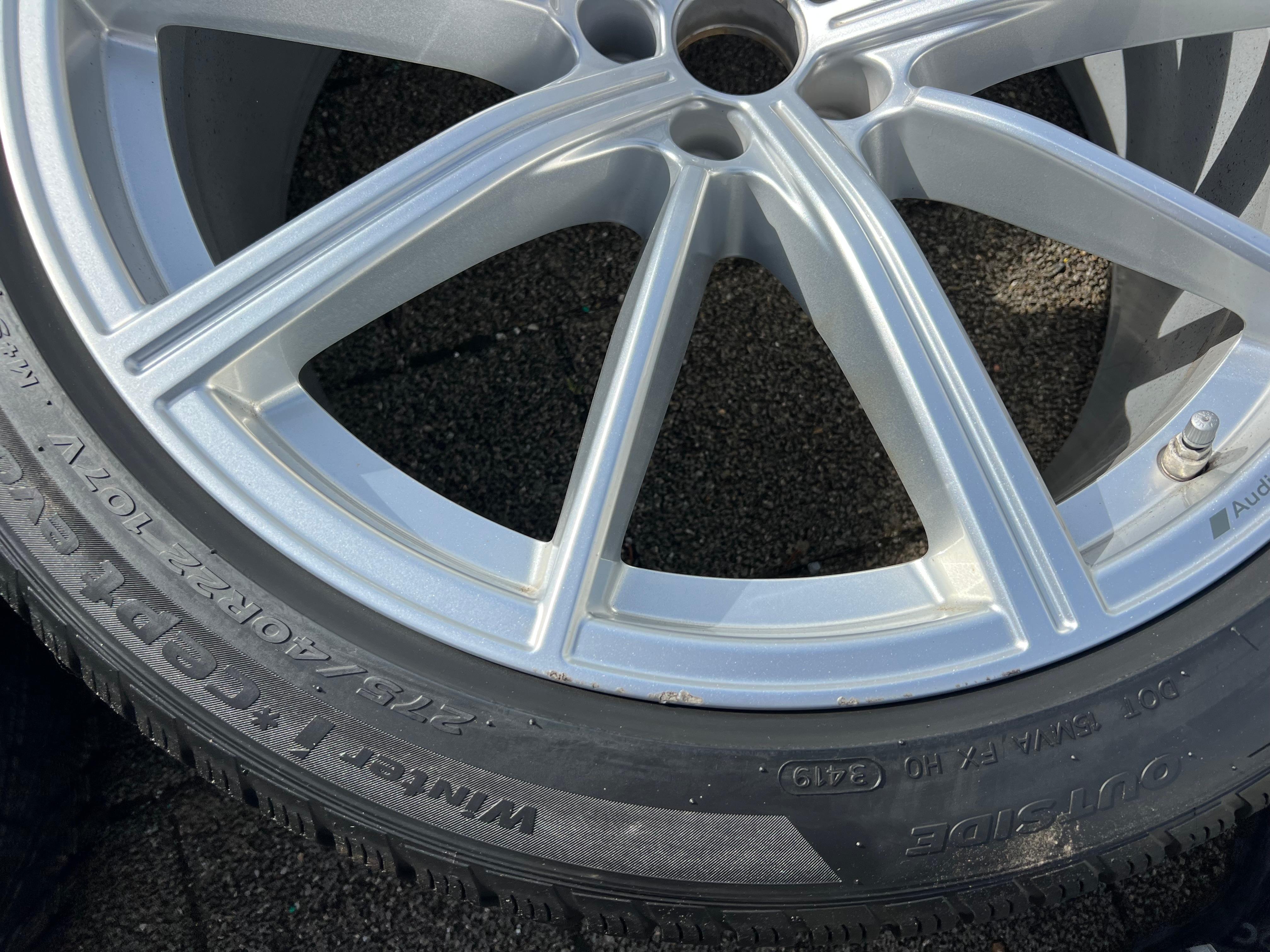 4 ORIGINAL 22" ALU WINTERRÄDER AUDI RSQ8 Q8 4M 4M8601025AM 275/40R22 107V RDKS