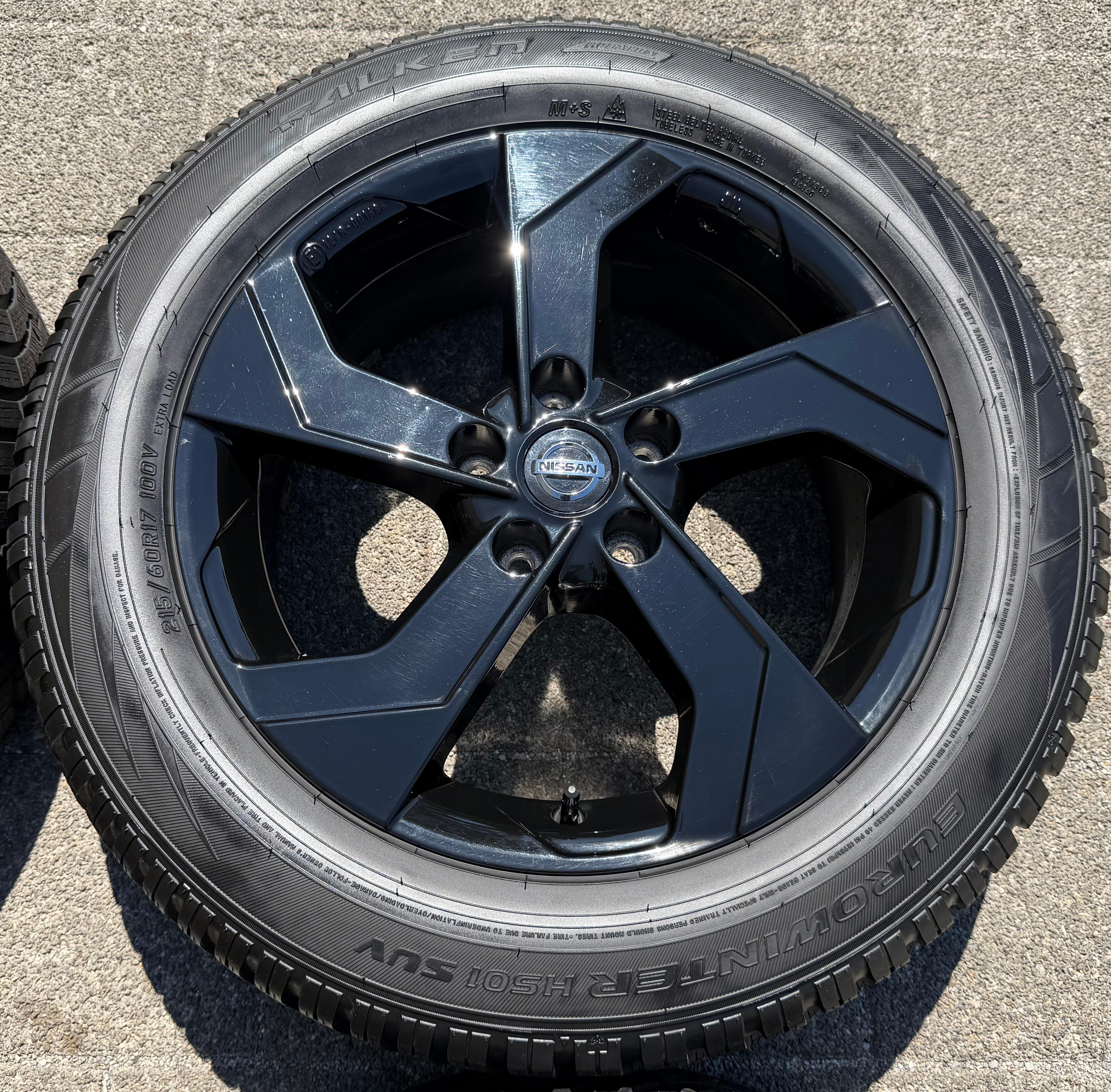 4 Original 17" Alu Winterräder Nissan Qashqai II J11 KB409-HV200 215/60R17 RDKS