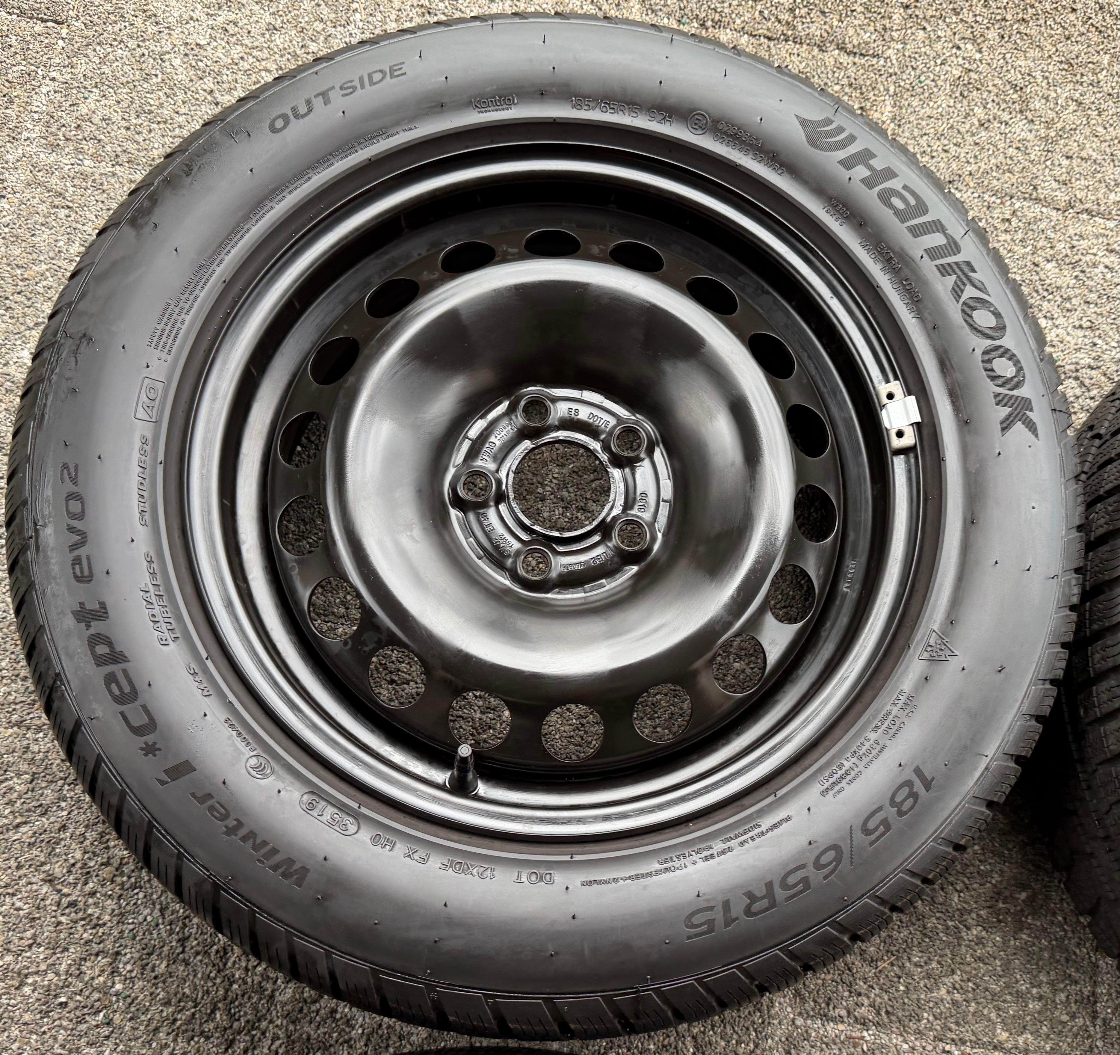 4 RUEDAS DE INVIERNO AUDI A1 CITY CARVER GB SEAT IBIZA ARONA KJ VW POLO AW 2G 185/65R15 92T