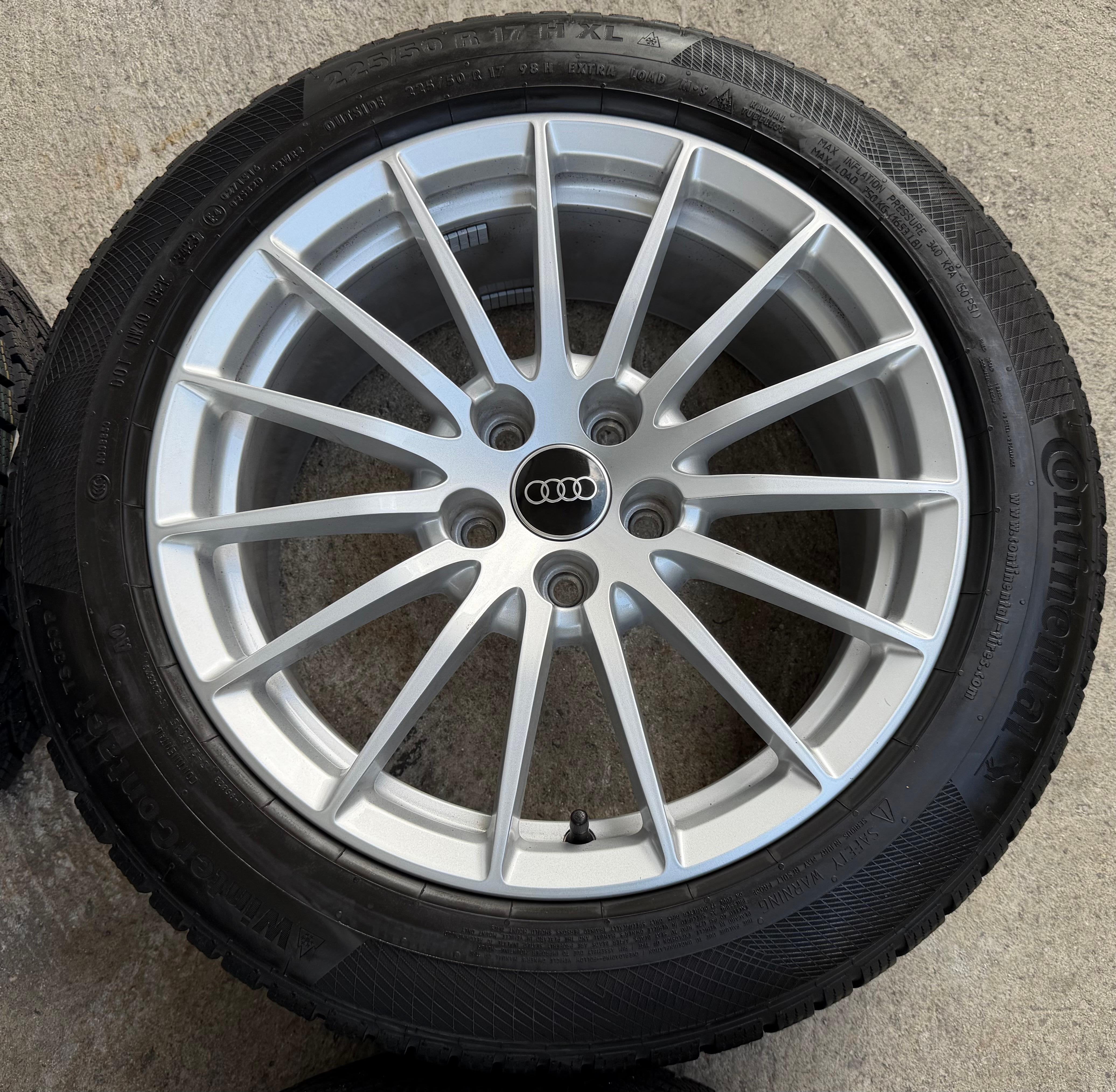 4 ORIGINAL 17" ALU WINTERRÄDER AUDI A5 F5 8W 225/50R17 98H 8W0601025AE CONTINENTAL