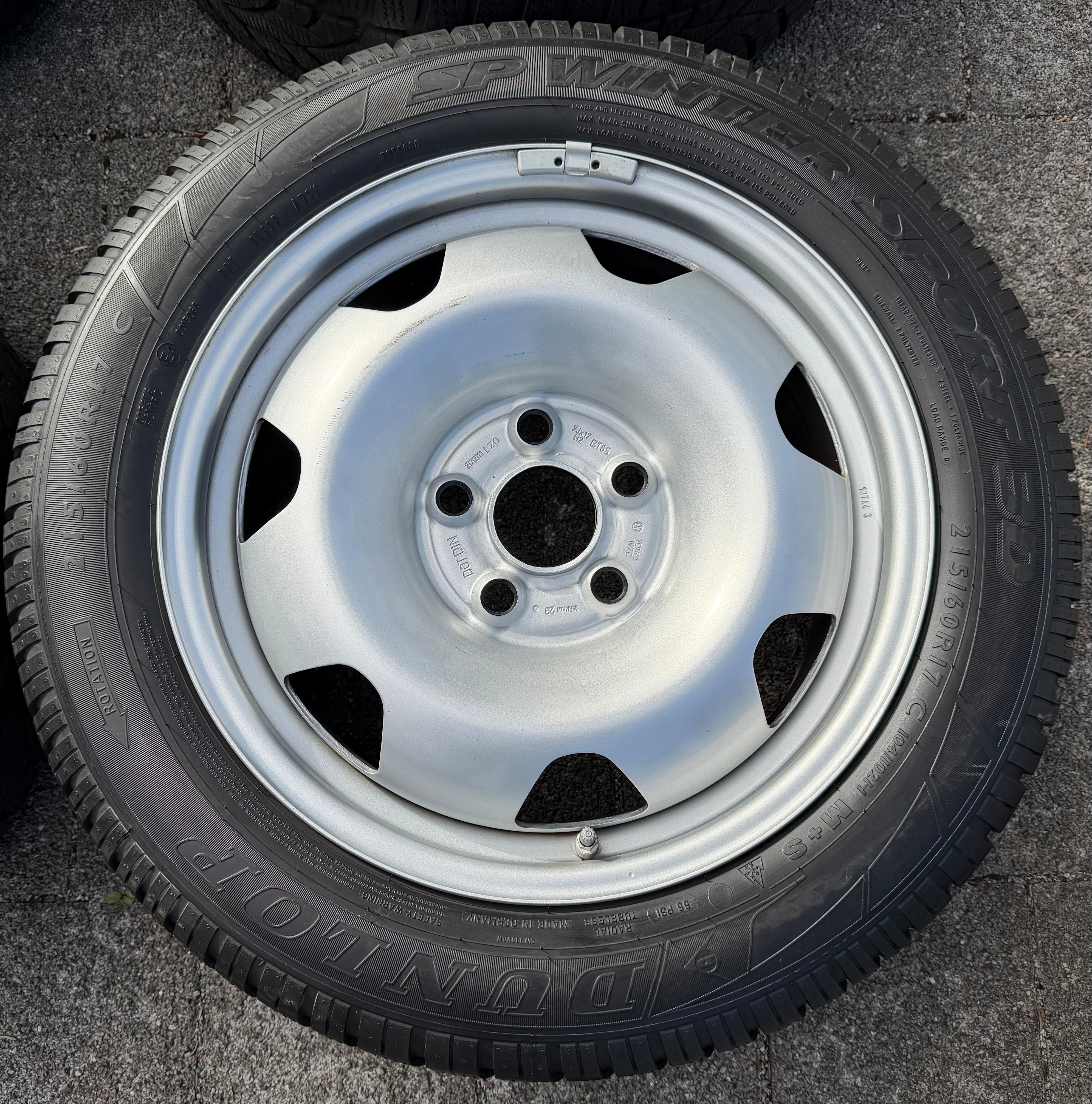 4 WINTERRÄDER 17" VW BUS T5 T6 T6.1 215/60R17C 104/102H DUNLOP 2024 RDKS