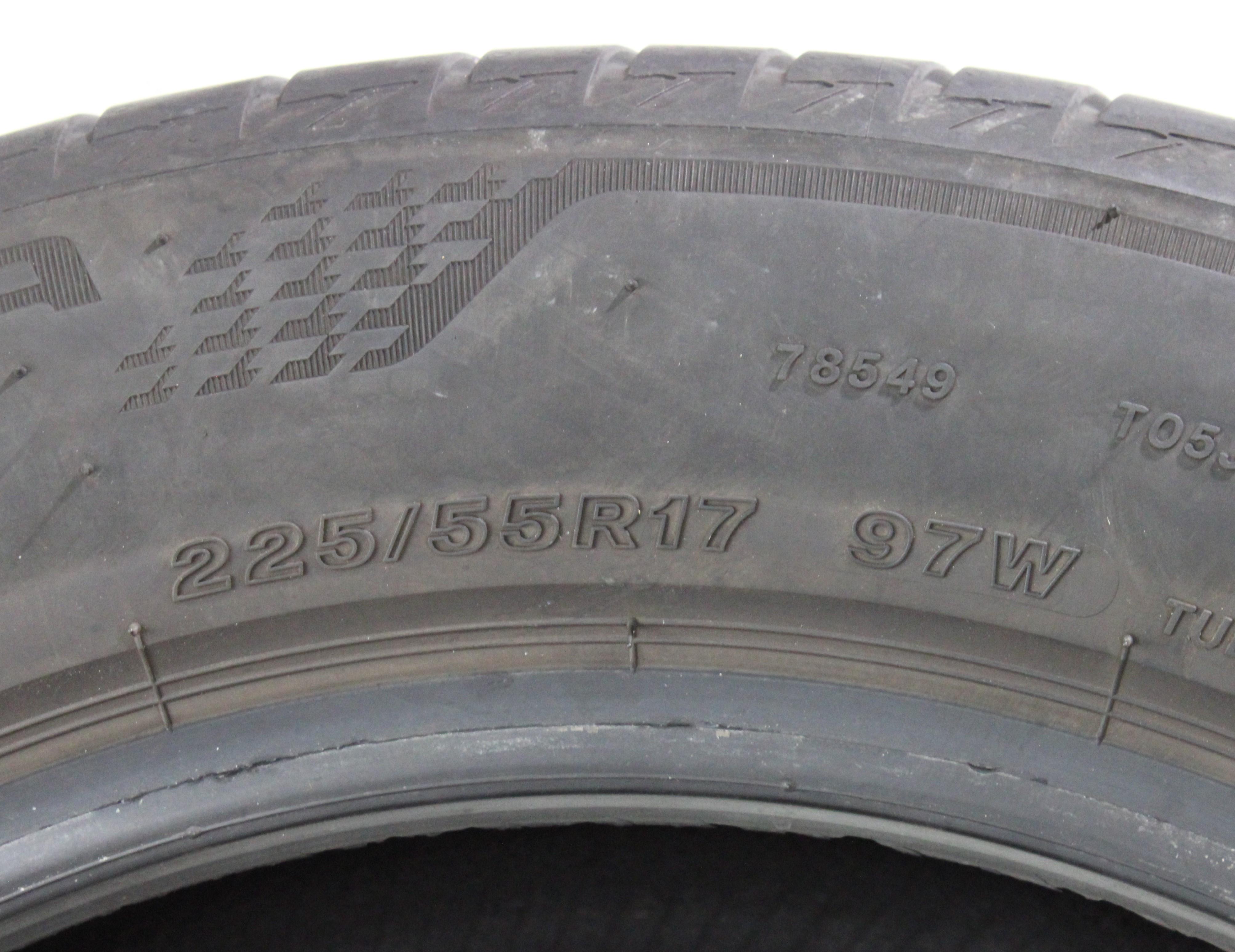 1 x 225/55R17 97W Sommerreifen Bridgestone Turanza T005 * 5,5-6mm 2020